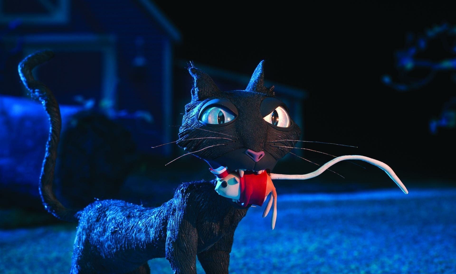 1920x1156 Coraline HD Wallpaper: Enchanting Night with the Mysterious Catx1156