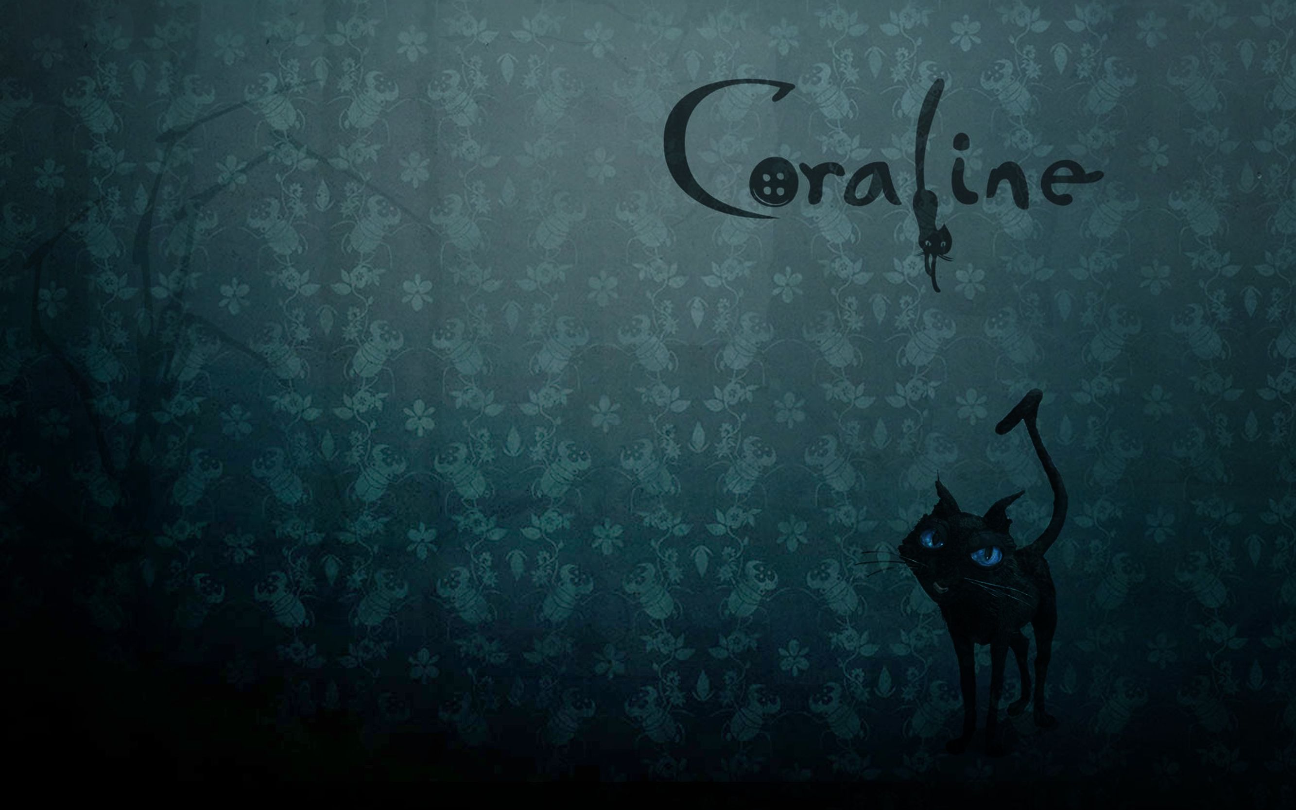 2667x1667 Wallpaper cat, the inscription, cartoon, beetle, scary story, Coraline, Coraline, Coralyn for mobile and desktop, section фильмы, resolution 2667x1667