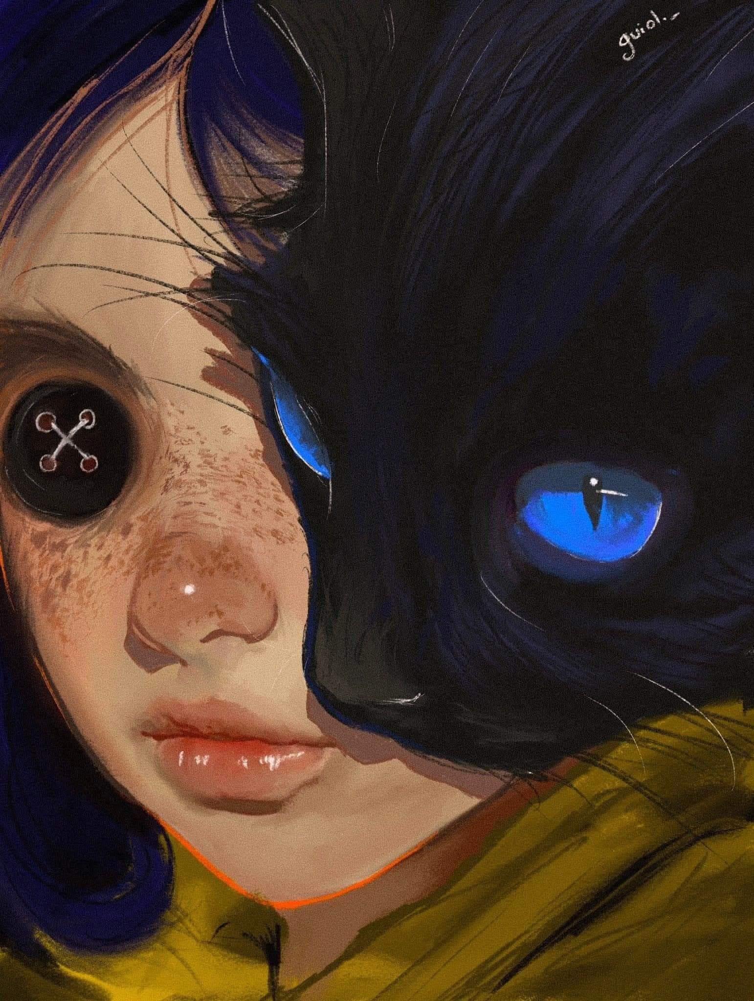 1542x2048 Coraline artwork just amazing
