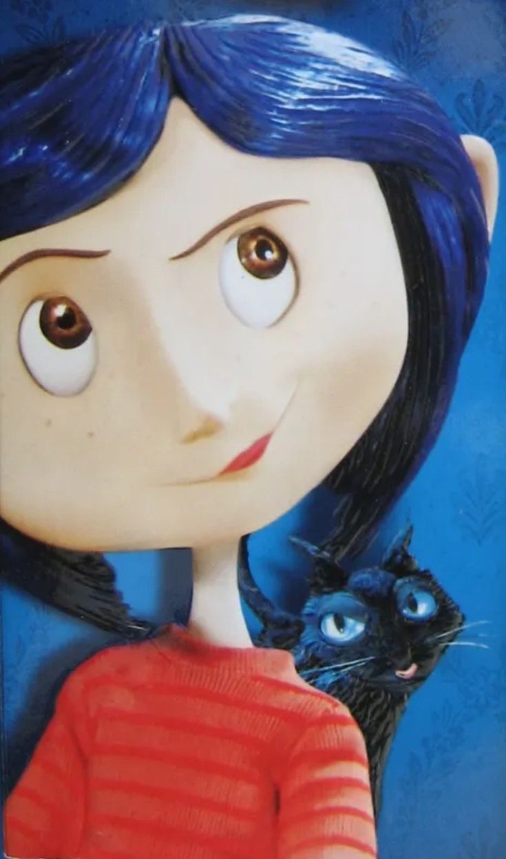 735x1249 Coraline cat no background. Caroline wallpaper cartoon, Coraline jones cat, Disney