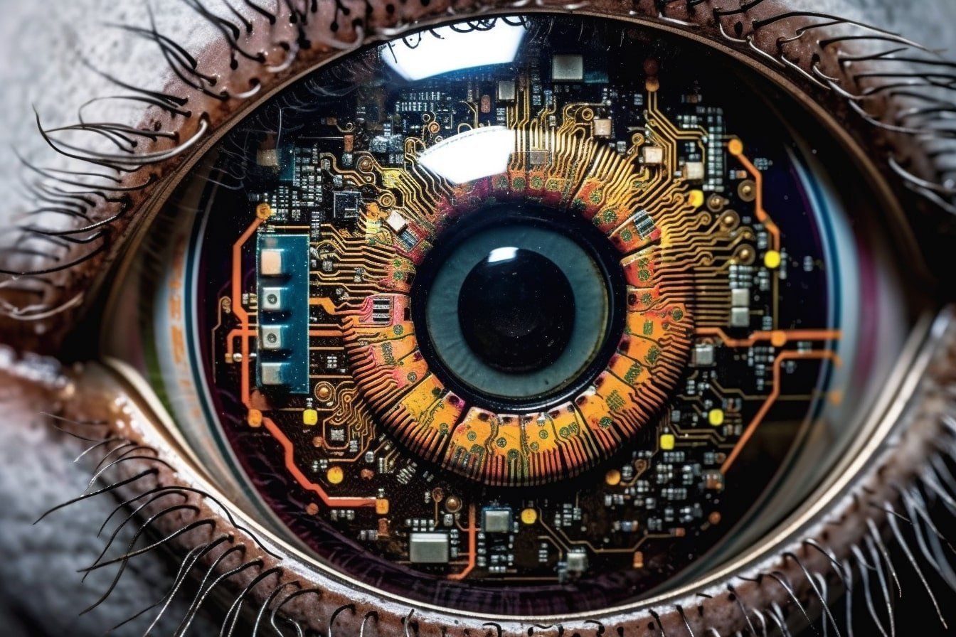 1344x896 Mechanical Eye Wallpaper