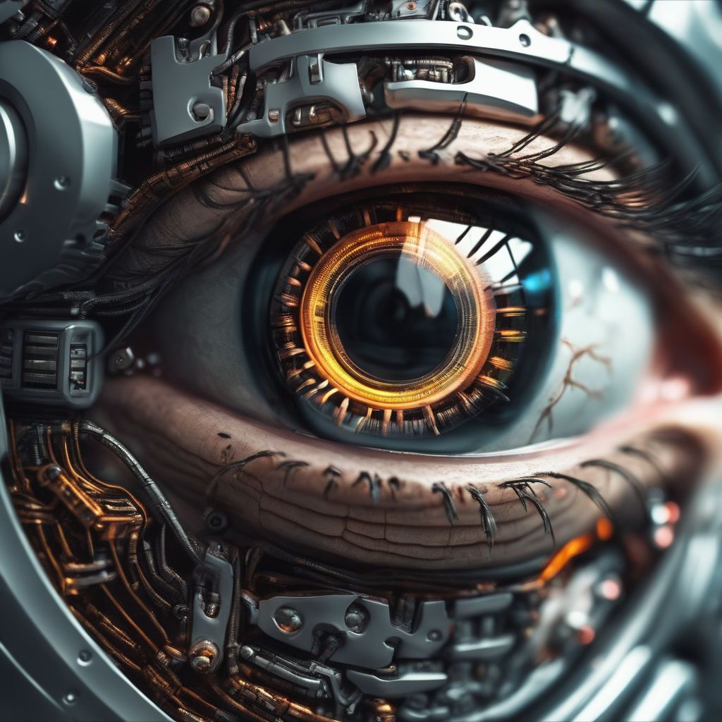 1024x1024 Mechanical Eye Wallpaper