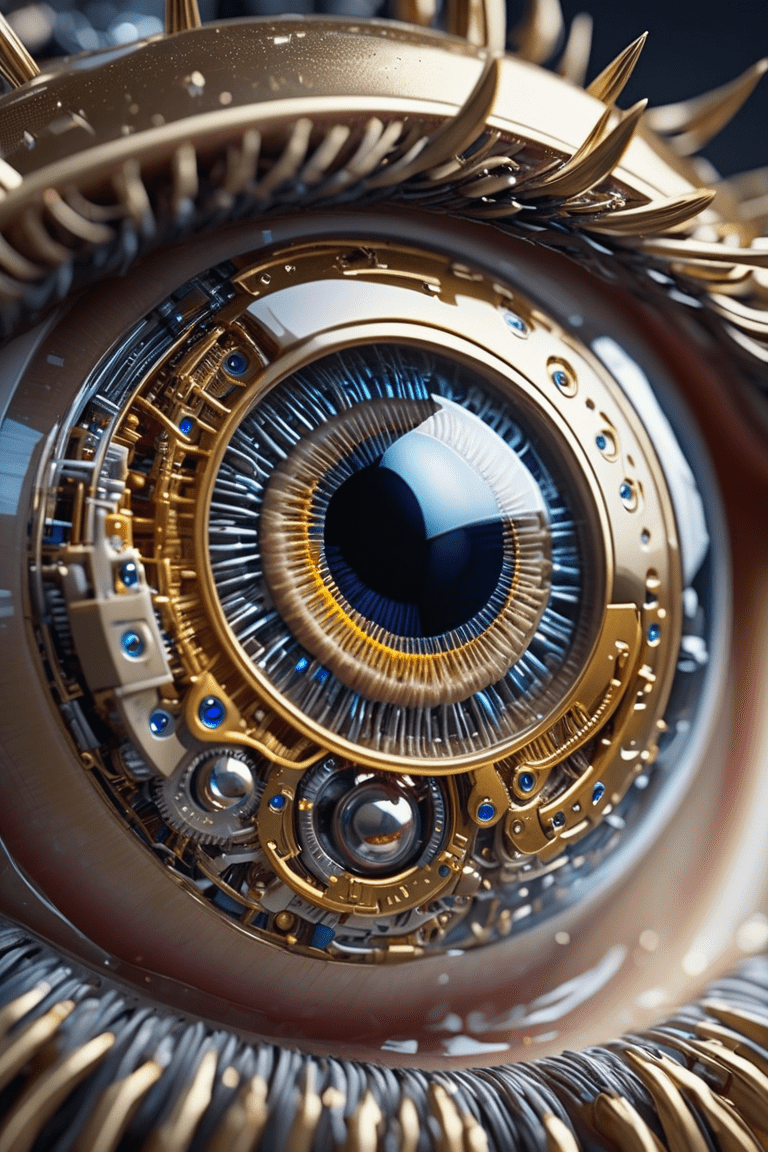 768x1152 Mechanical Eye Wallpaper