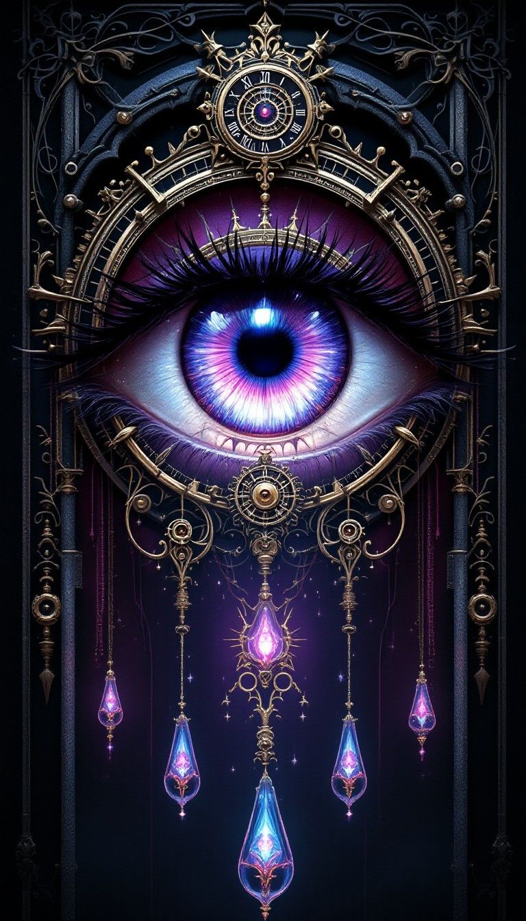 768x1344 Free Mechanical Eye Awakens Image, Cyberpunk, Mechanical