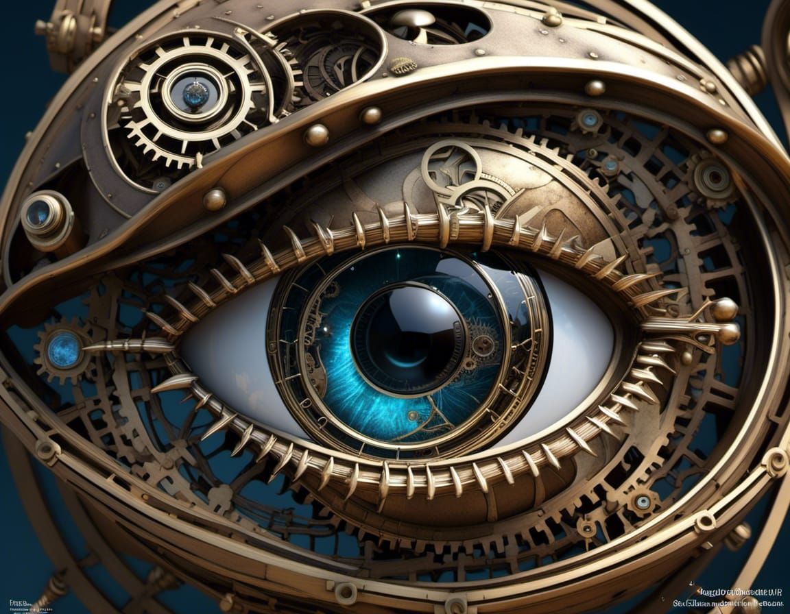 1152x896 Steampunk Eye Steampunk Eye Close Up In 3D