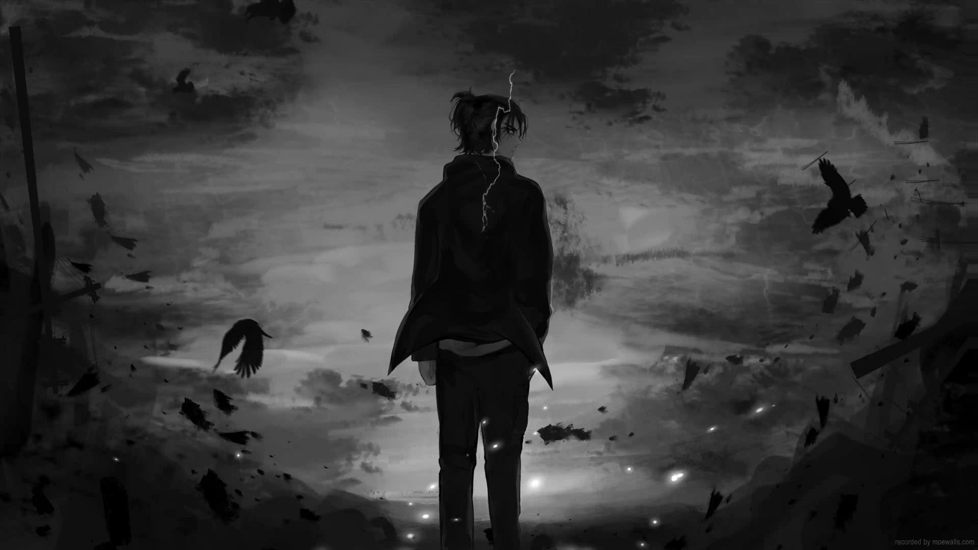 1920x1080 Eren Dark Wallpaper