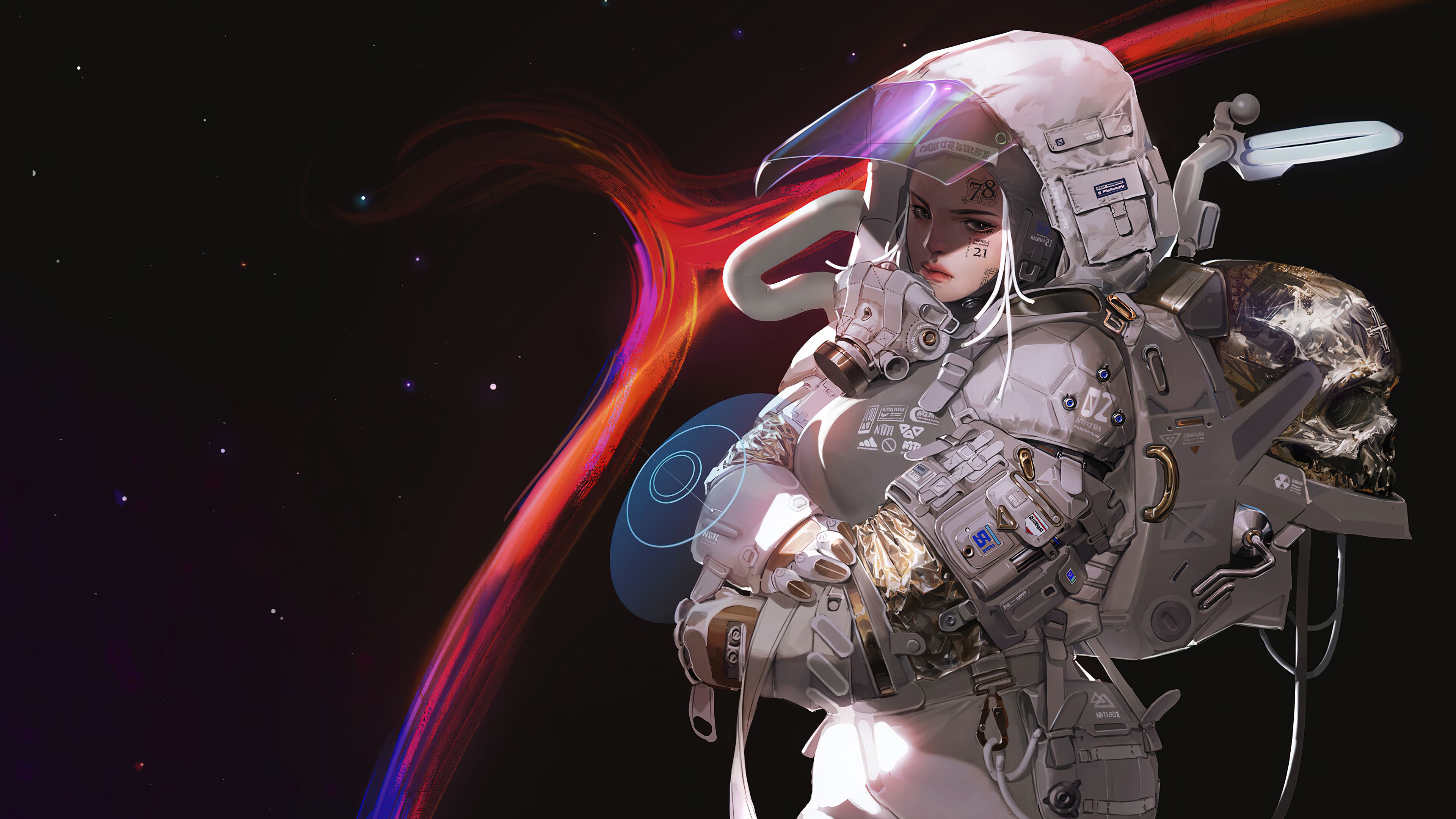 3840x2160 Black Hole Astronaut [3840x2160]