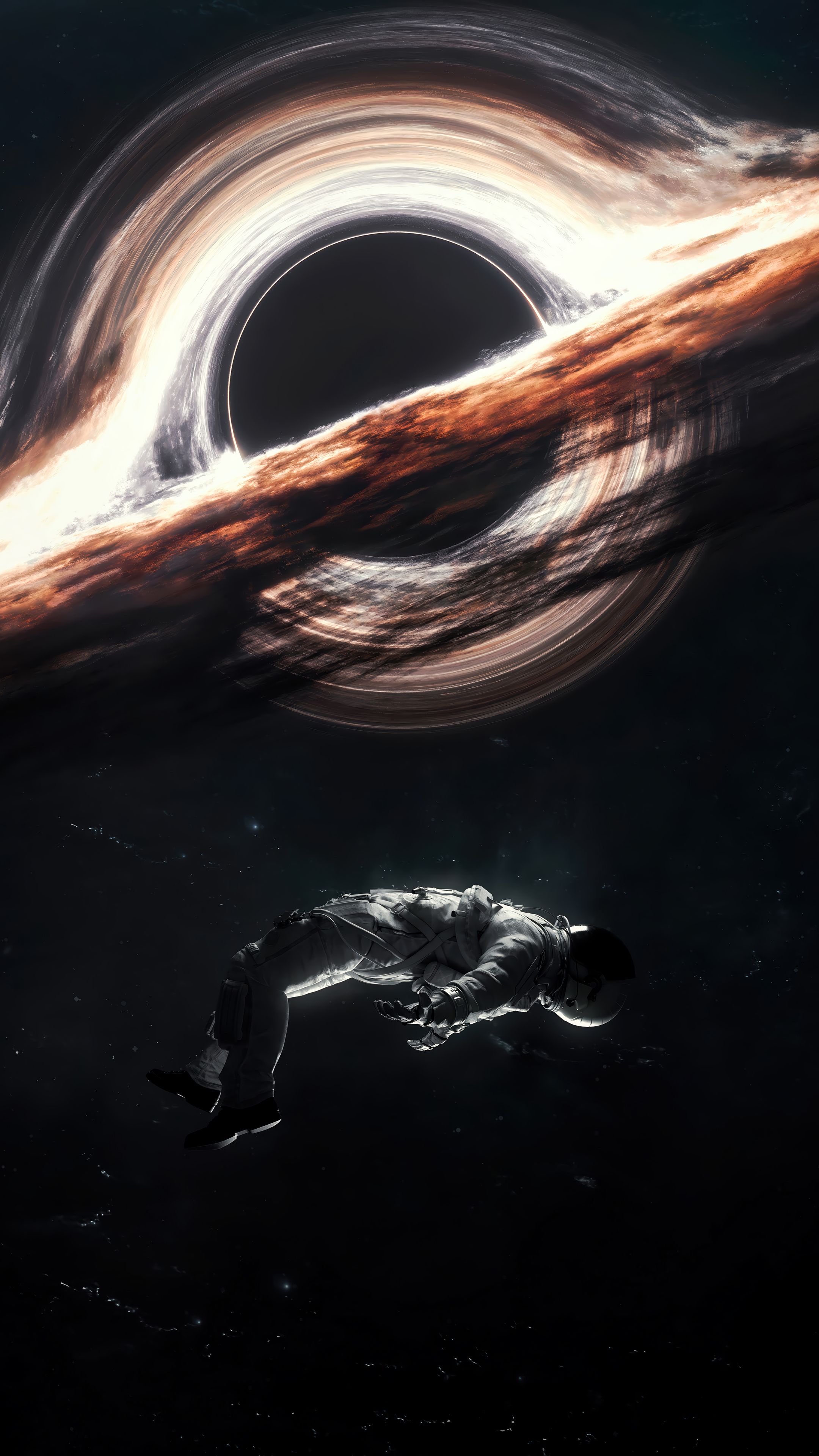 2160x3840 Astronaut Black Hole Space 4K Wallpaper iPhone HD Phone f
