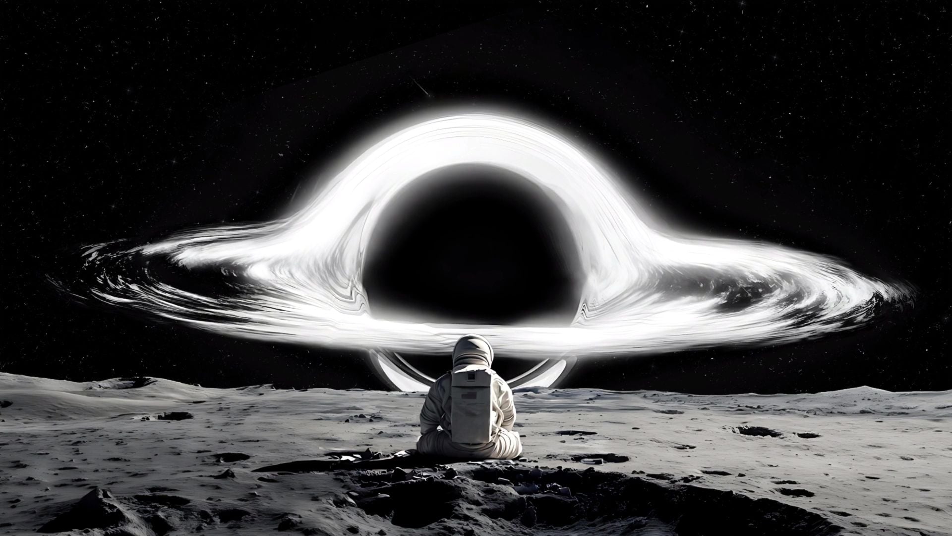 1920x1080 Astronaut Black Hole Void Live Wallpaper