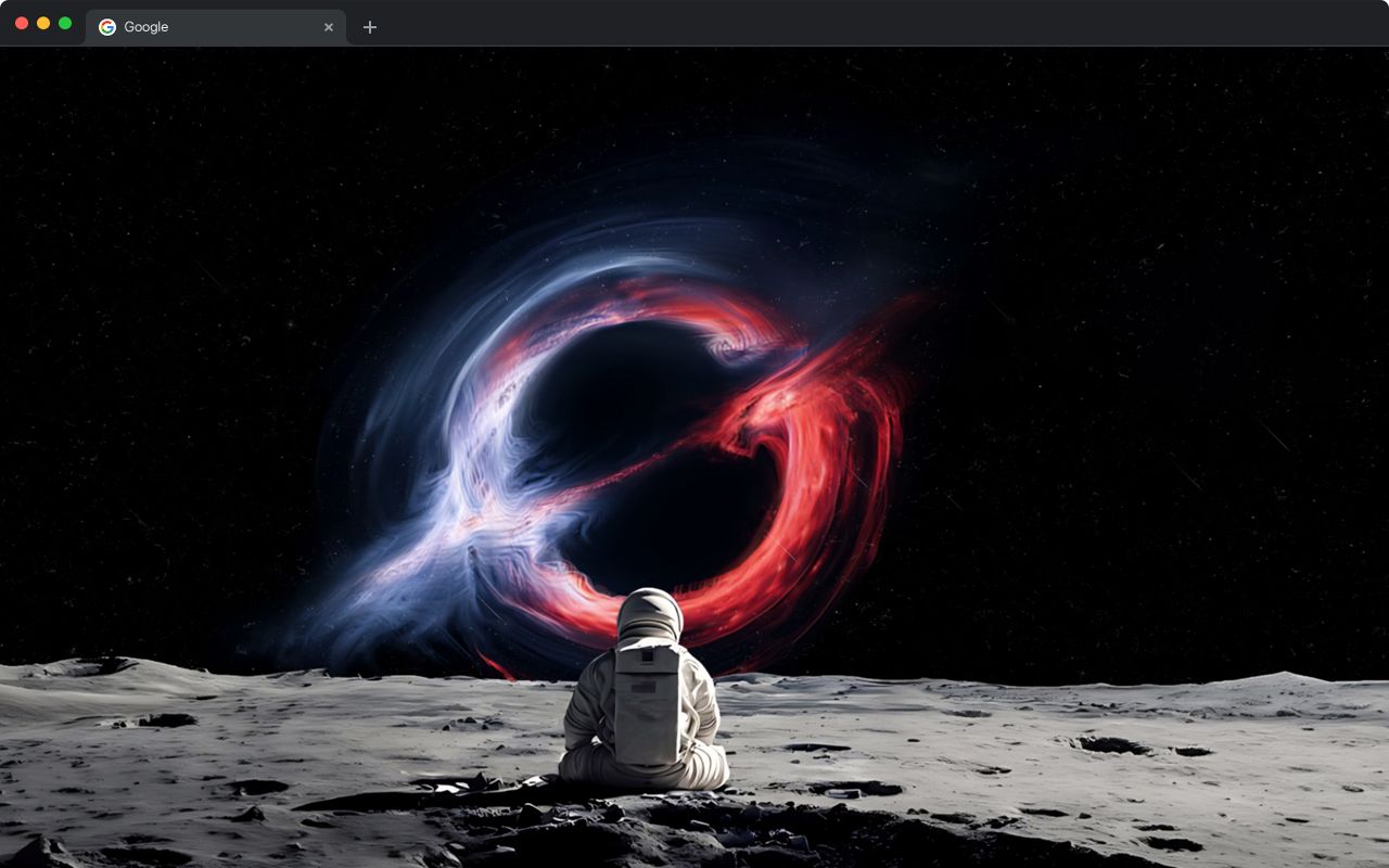 1280x800 Astronaut Grok Black Hole Live Wallpaper New Tab Web Store