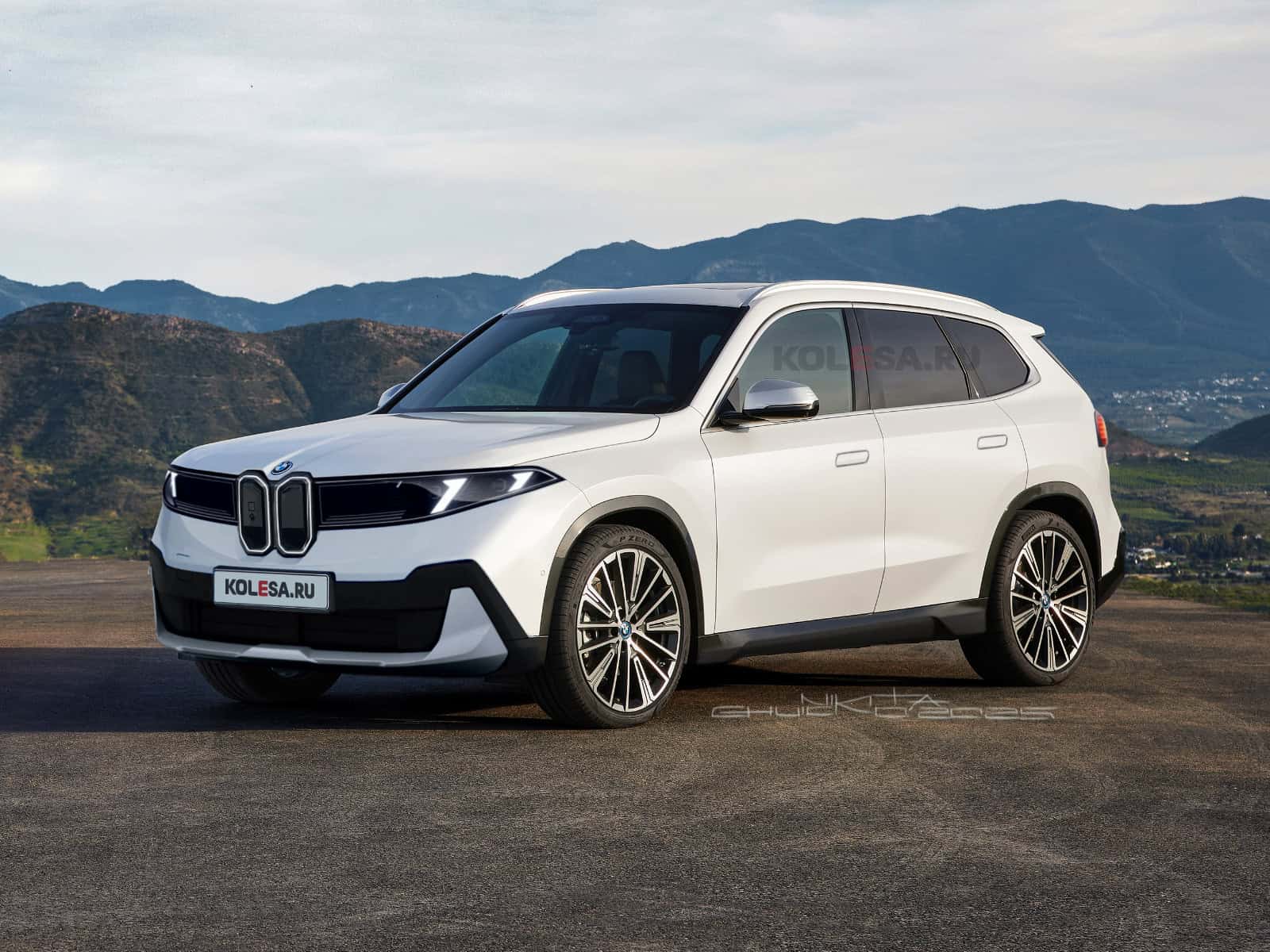1600x1200 BMW iX1 Rendering Imagines Sleek Neue Klasse Makeover