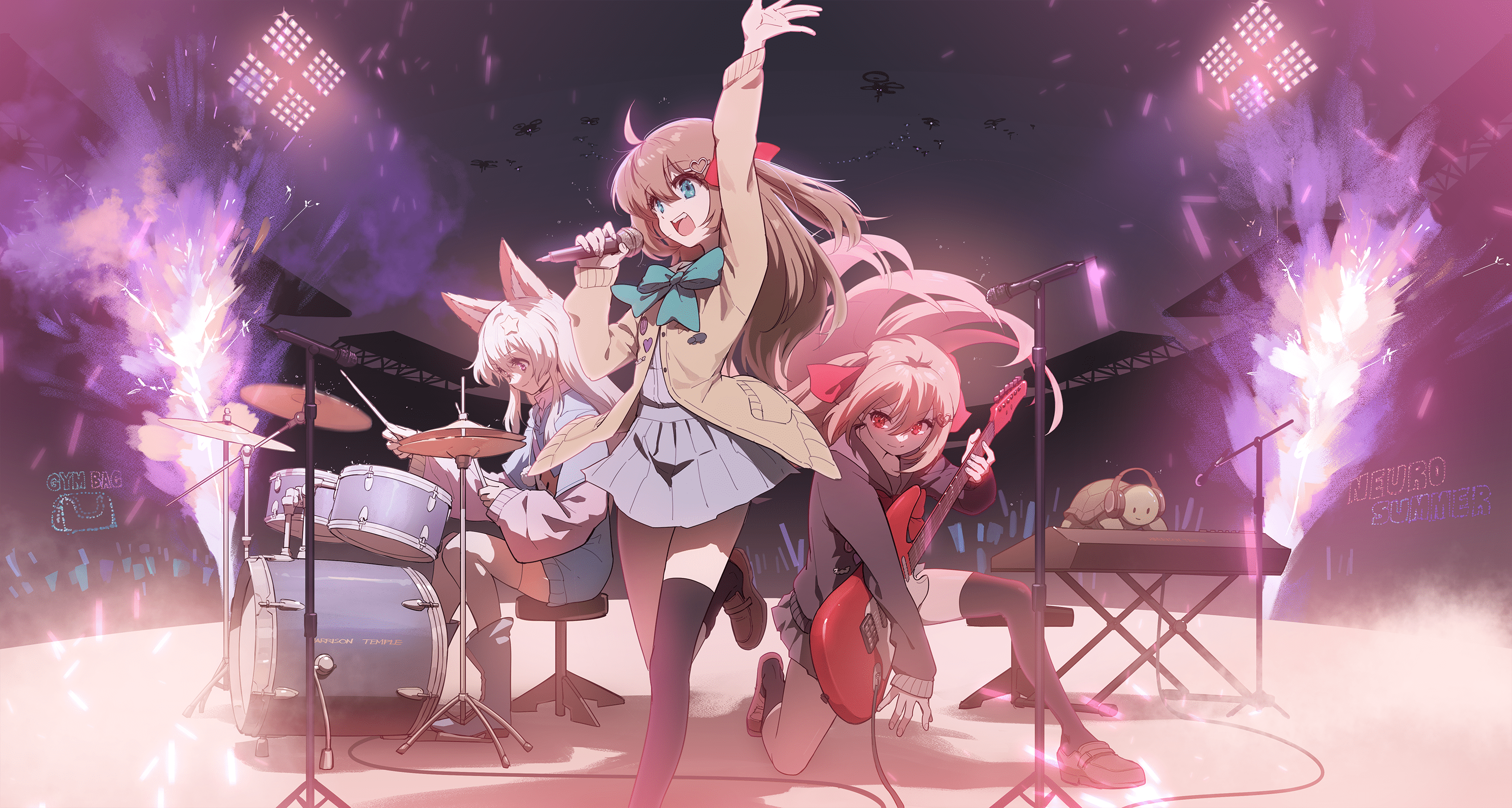 3000x1602 Neuro summer music festival(fanart)