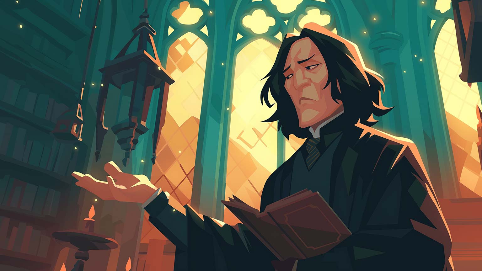 1536x864 Harry Potter Snape Classroom Wallpaper Potter Wallpaper