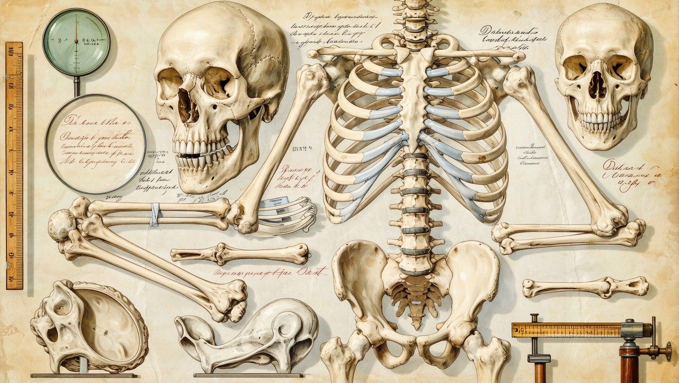 1360x768 Free Victorian Anatomical Study Image, Bones, Anatomy