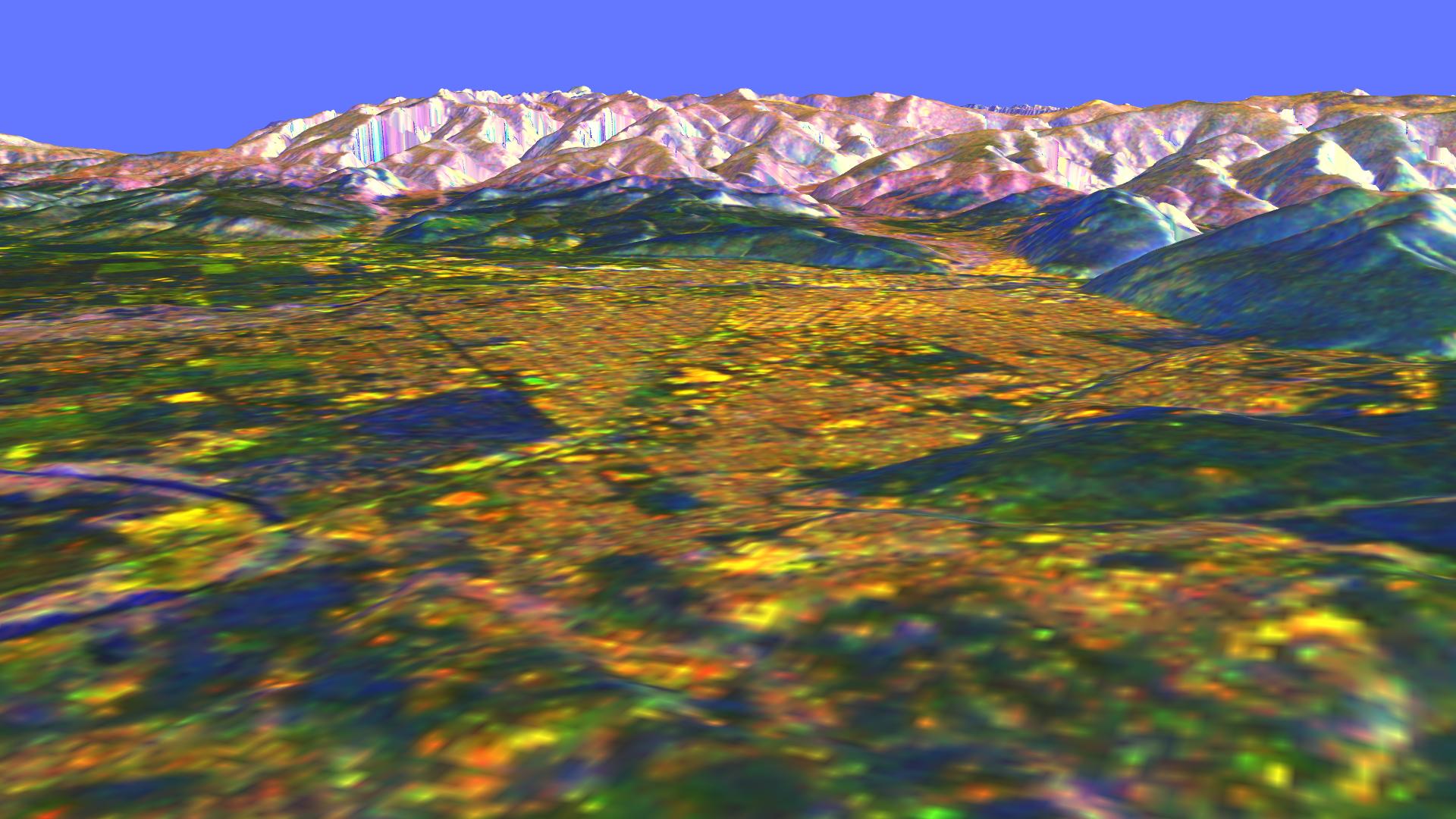 1920x1080 Space Radar Image Of Missoula, Montana In 3 D. NASA Jet Propulsion Laboratory (JPL)