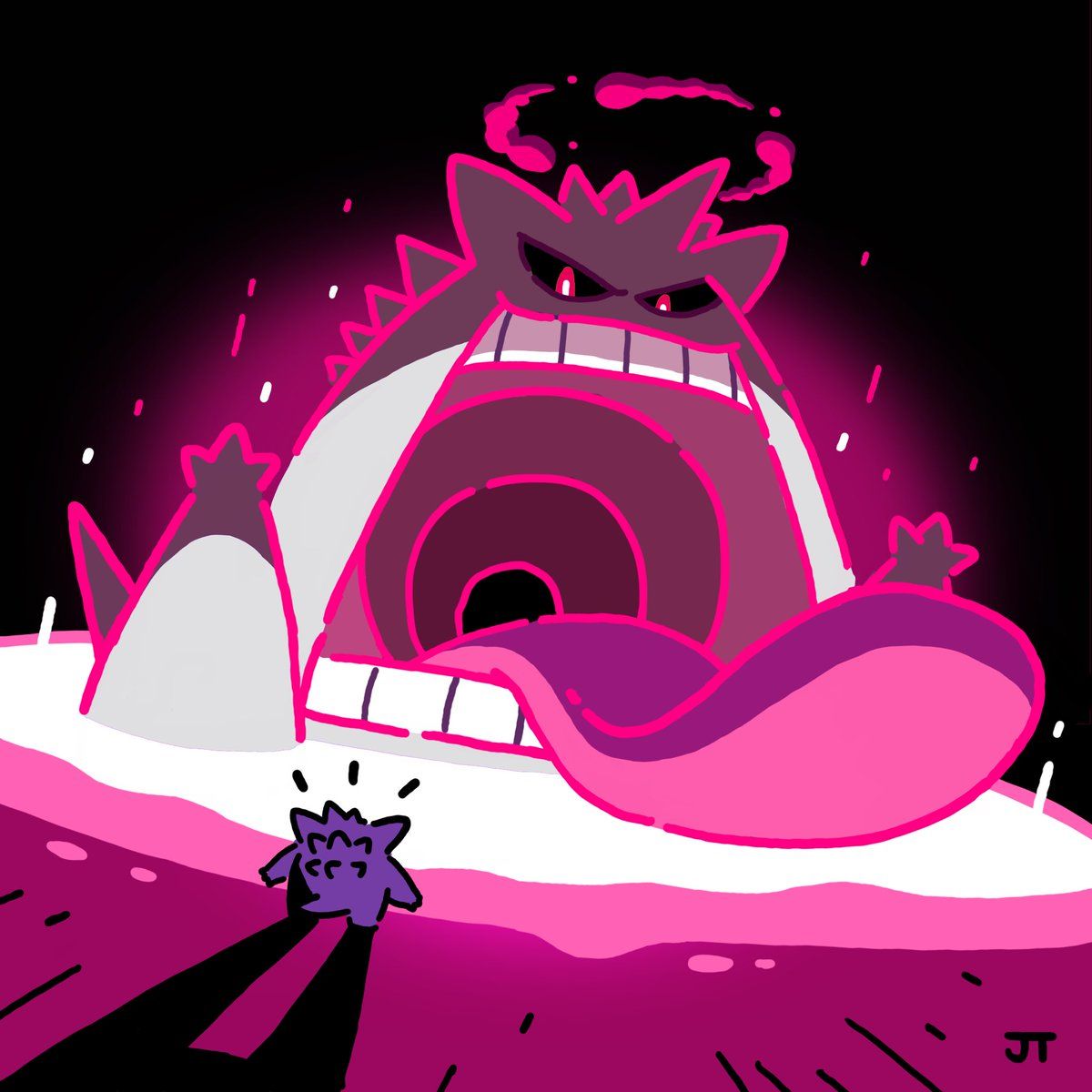 1200x1200 Gigantamax Gengar edition. It was fun choosing spooky shiny colours for this big ghost