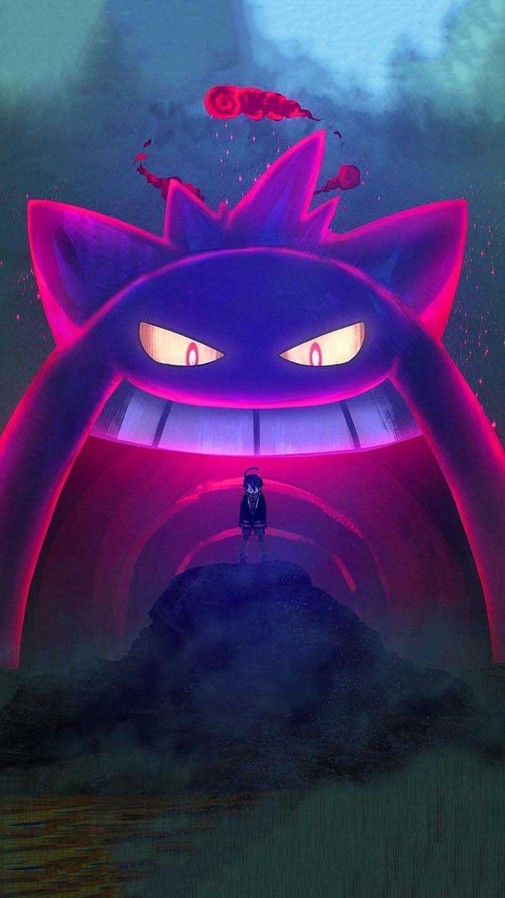 736x1308 Gengar Wallpaper