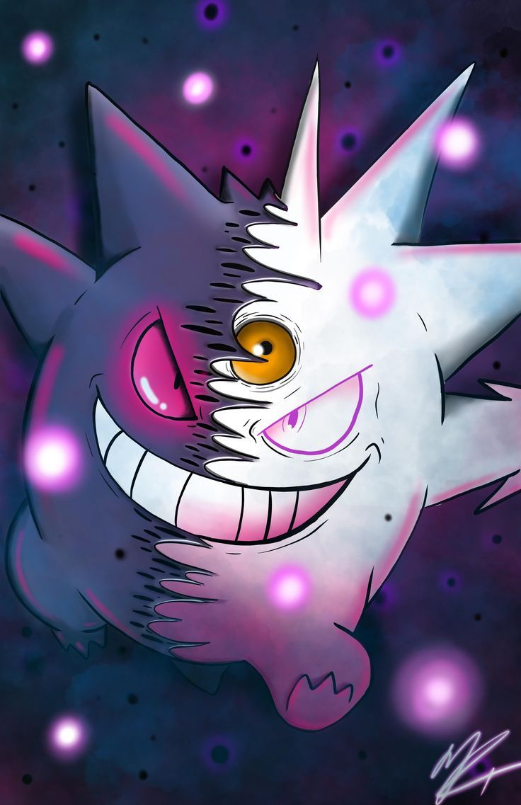 736x1137 Gengar Wallpaper