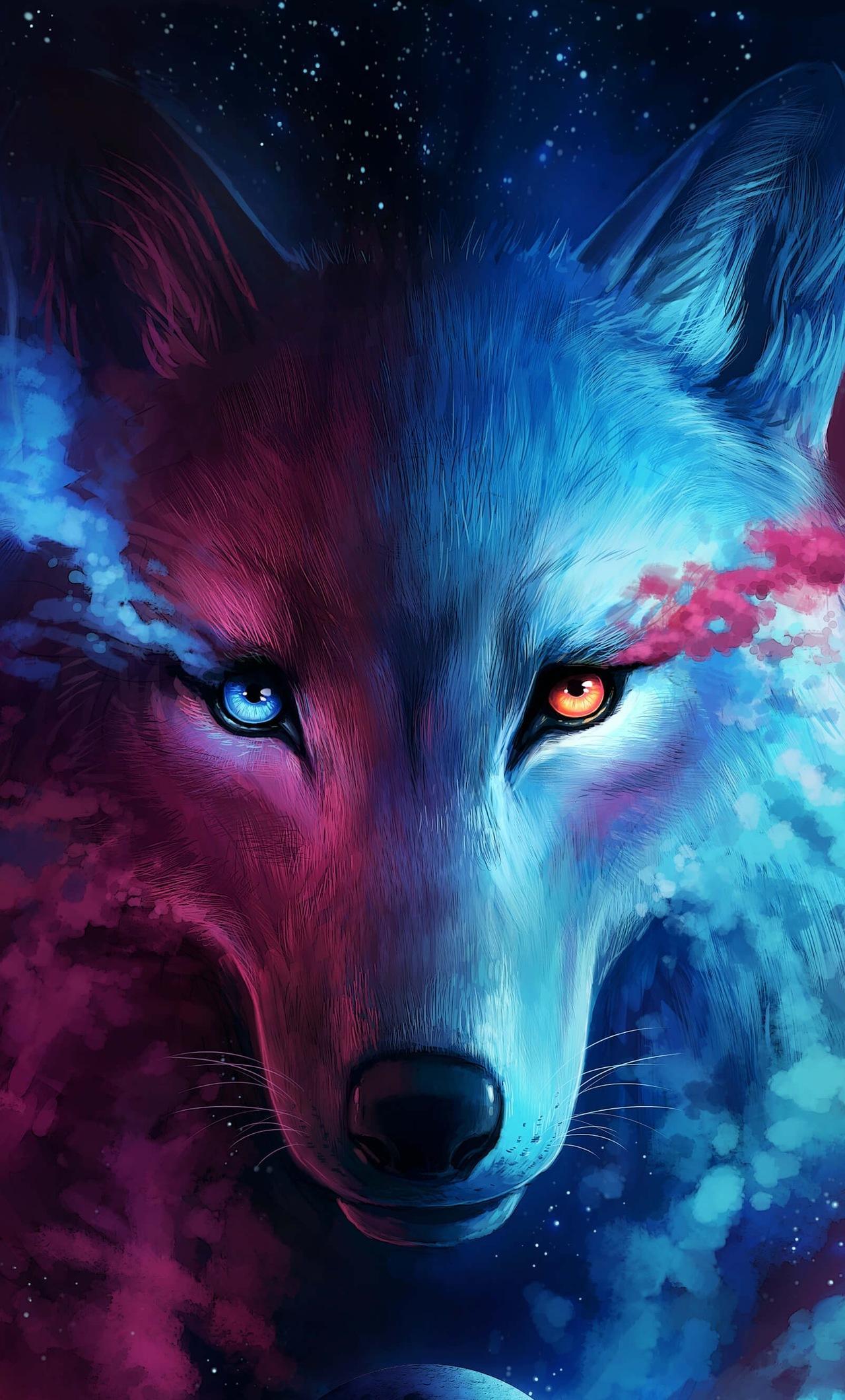 1280x2120 Wallpaper Picture Of Galaxy Wolves