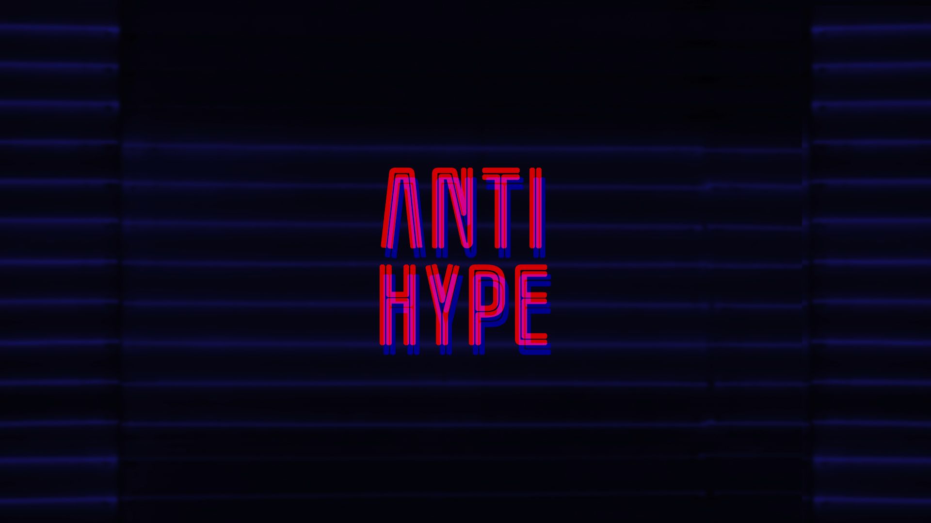 1920x1080 Anti Hype: Neon Glitch Minimal (HD Wallpaper)x1080