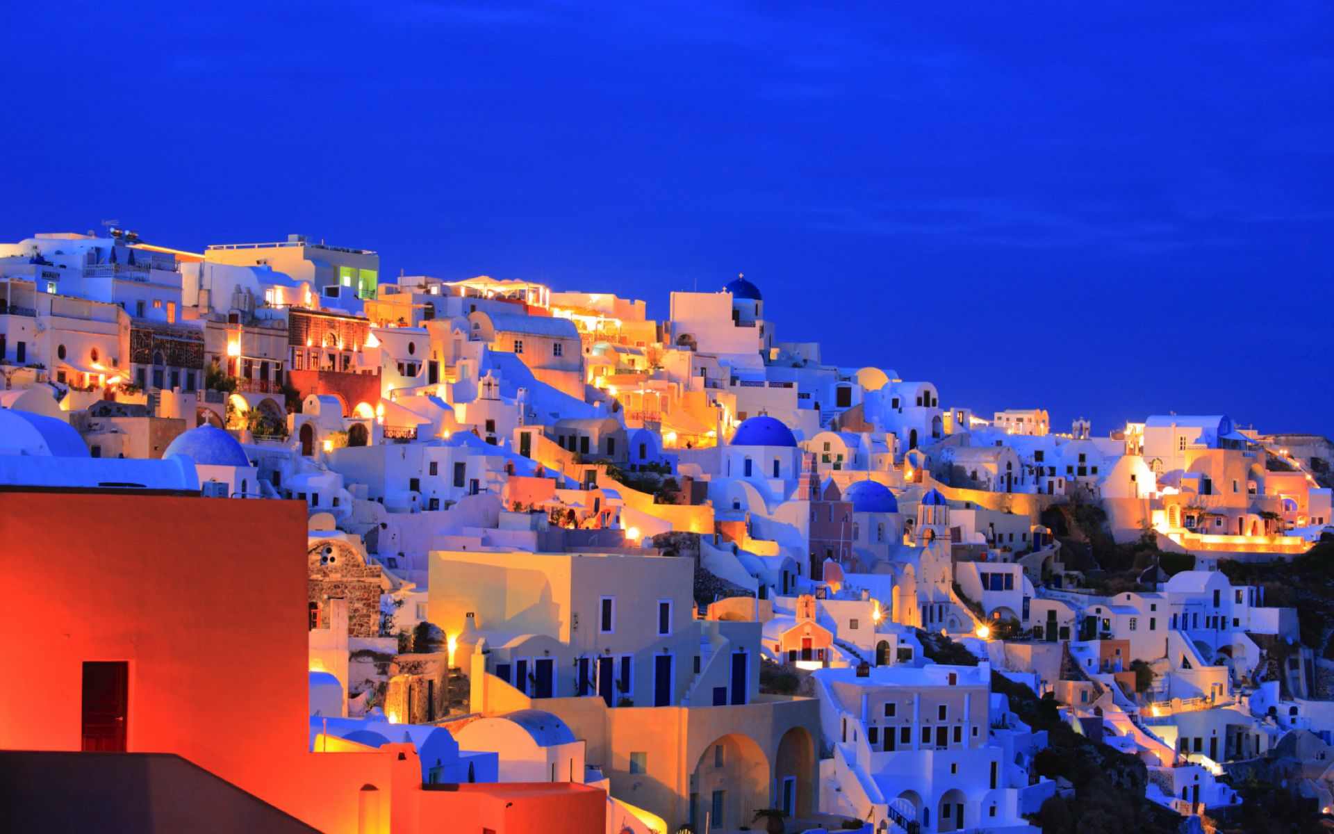 1920x1200 Picture of Santorini Greece Wallpaper