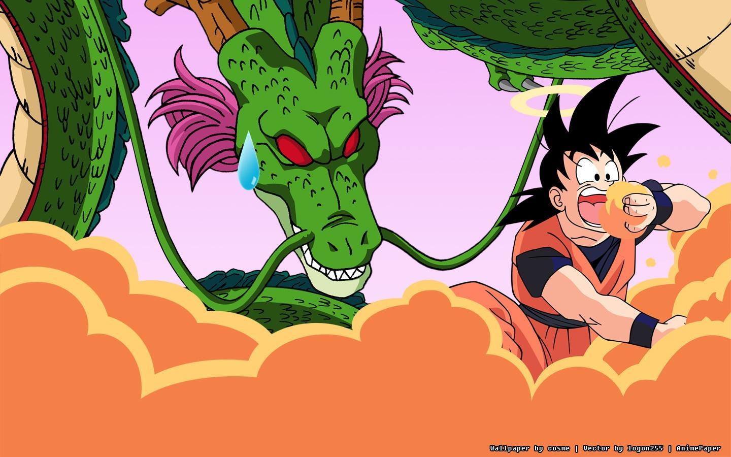1440x900 Shenron And Goku Wallpaper