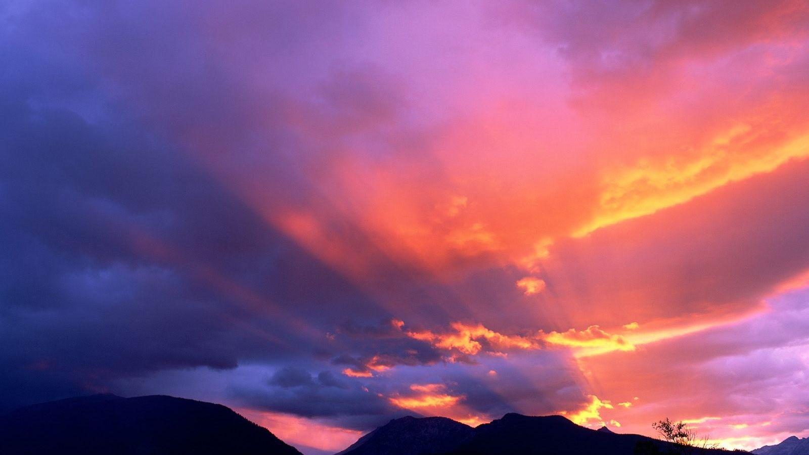 1600x900 Free download Sunset clouds wallpaper Wallpaper Wide HD [1600x1200] for your Desktop, Mobile & Tablet. Explore Wallpaper with Clouds. Cloud Wallpaper for Computer, Sky Picture with Clouds Wallpaper, Clouds