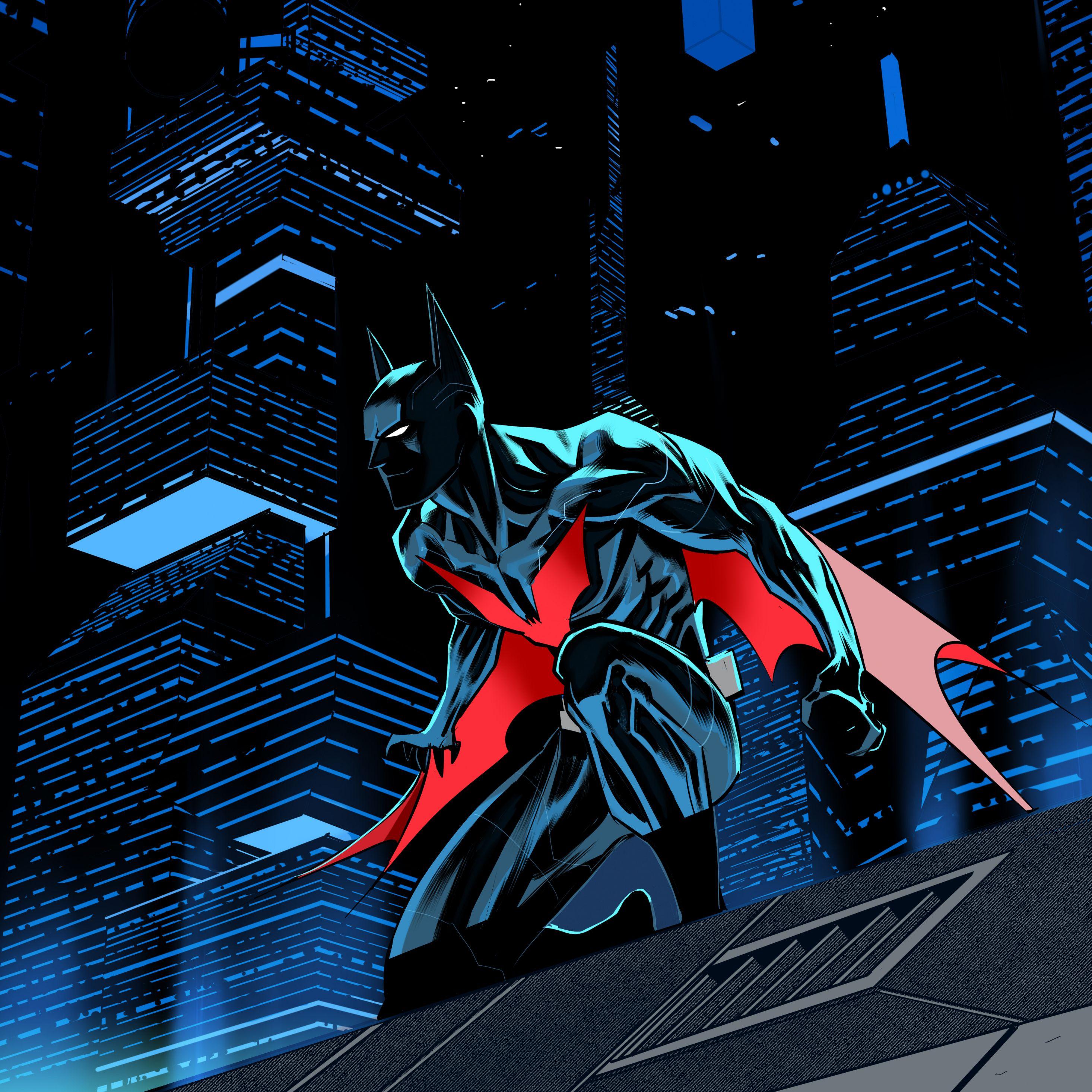 2932x2932 Download Batman Beyond, future batman, artwork, dark, art