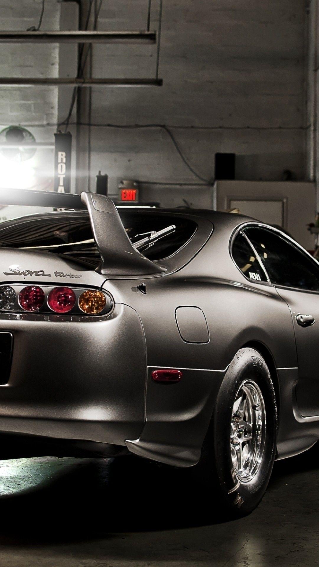 1080x1920 Download 1080x1920 Toyota Supra, Back View, Spoiler, Tuning, Cars Wallpaper for iPhone iPhone 7 Plus, iPhone 6+, Sony Xperia Z, HTC One