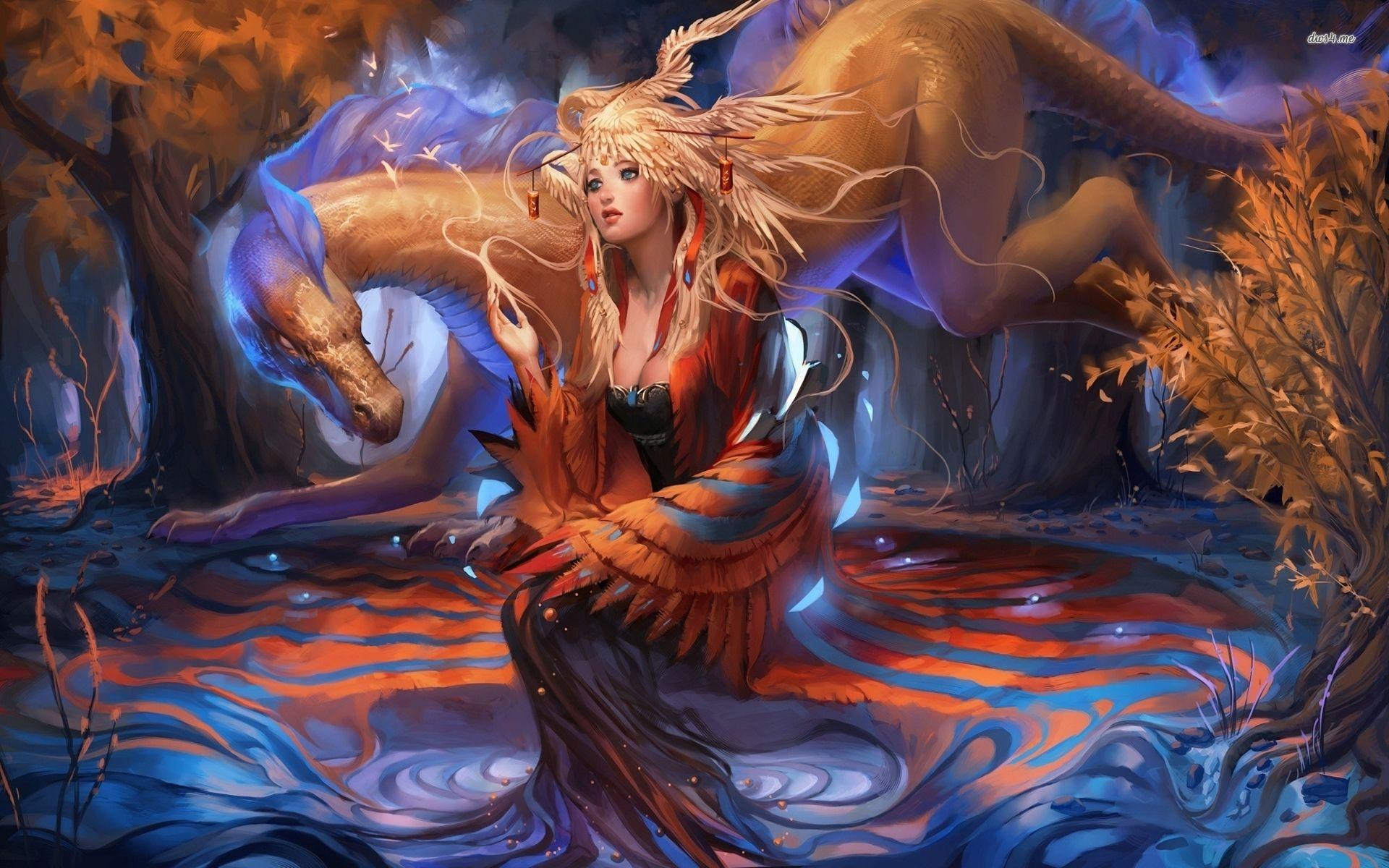 1920x1200 Dragon Queen Wallpaper