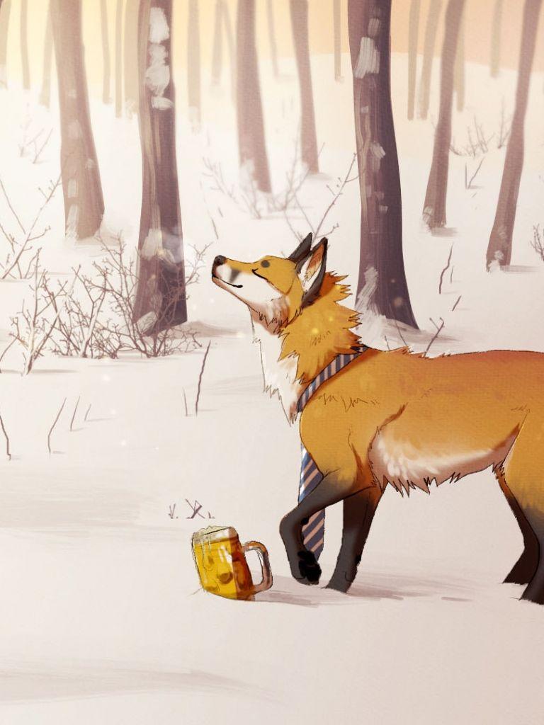 768x1024 Free download wolf painting anime Wallpaper Anime Wallpaper