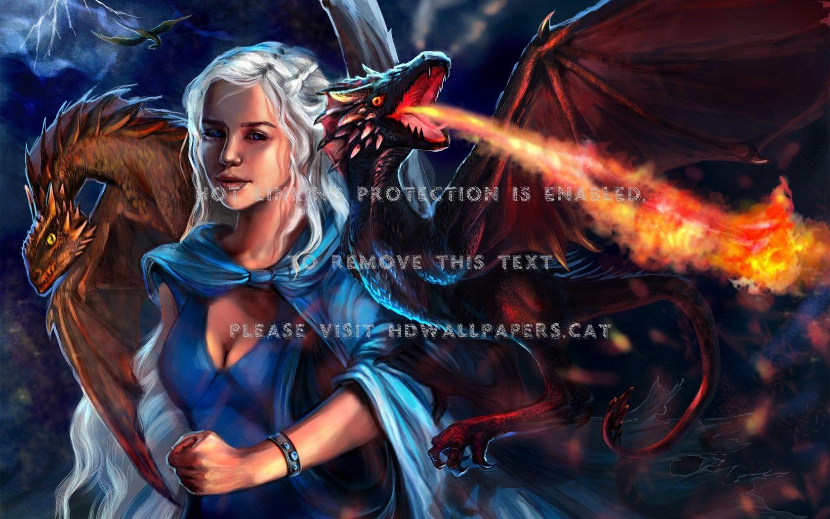 1680x1050 daenerys targaryen dragon queen girl game