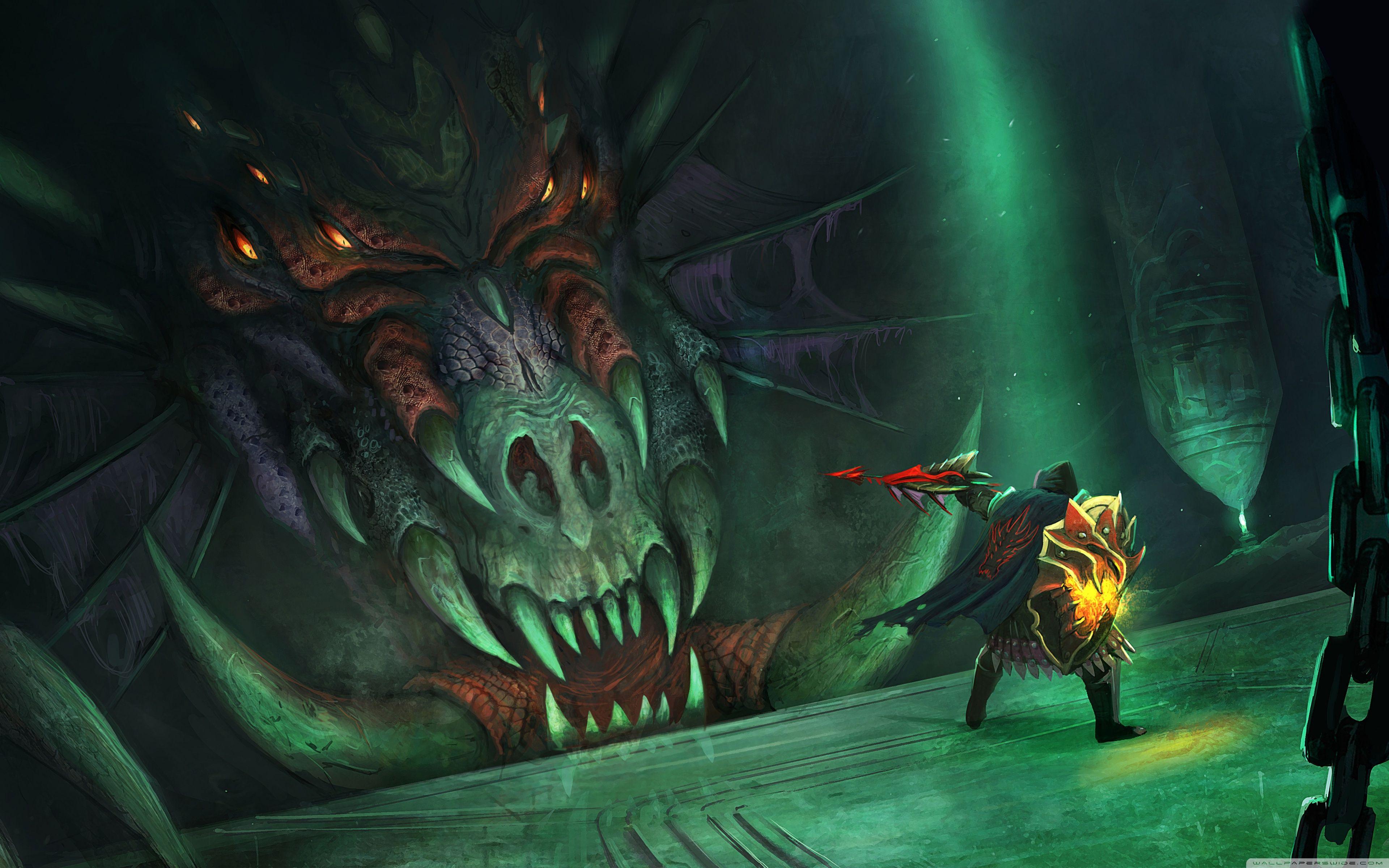 3840x2400 RuneScape Black Queen Dragon Ultra HD Desktop Background Wallpaper