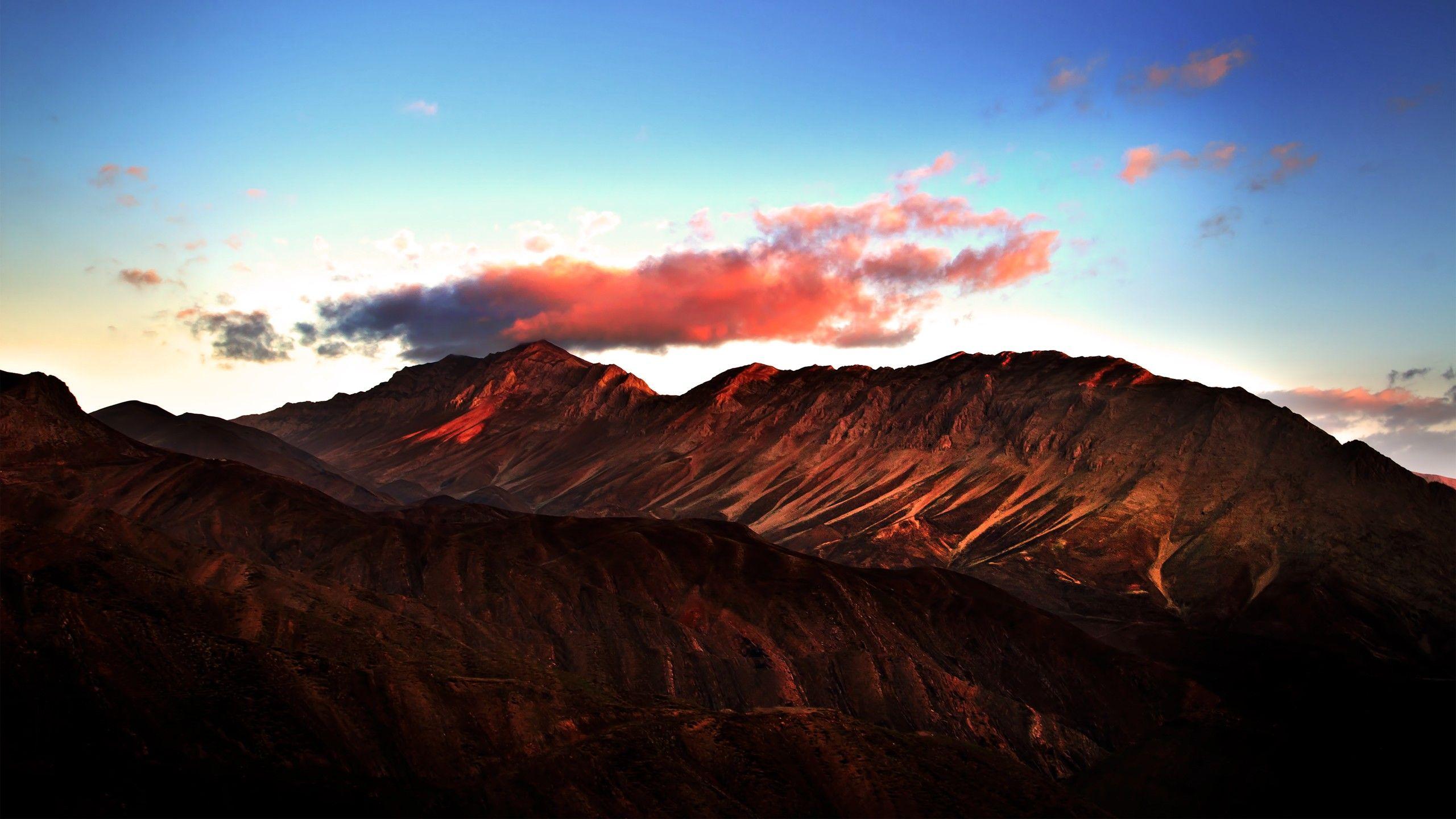 2560x1440 Mountains: Skyscapes Nature Mountains Iran Landscapes Wallpaper