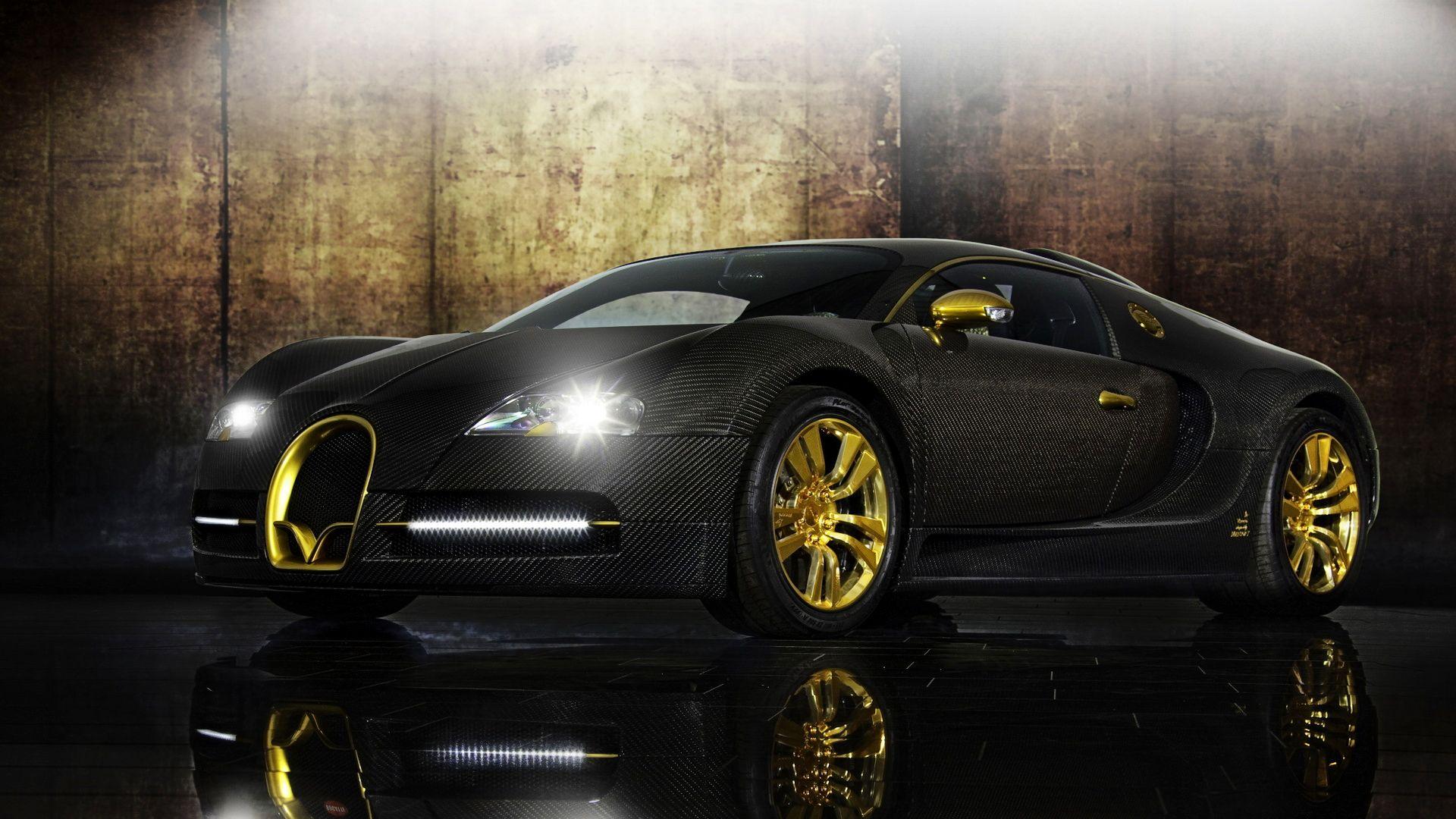 1920x1080 Bugatti Veyron Gold wallpaperx1080