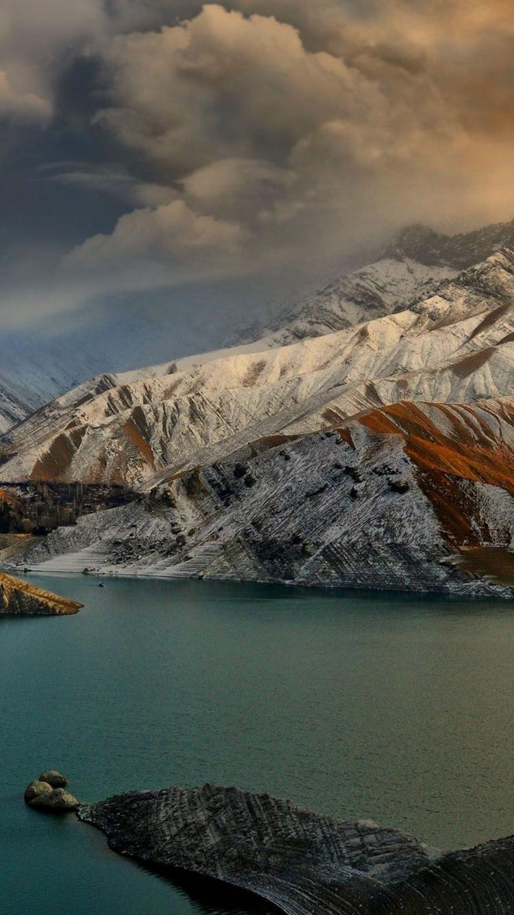 750x1334 Iran dam landscapes nature rivers wallpaper