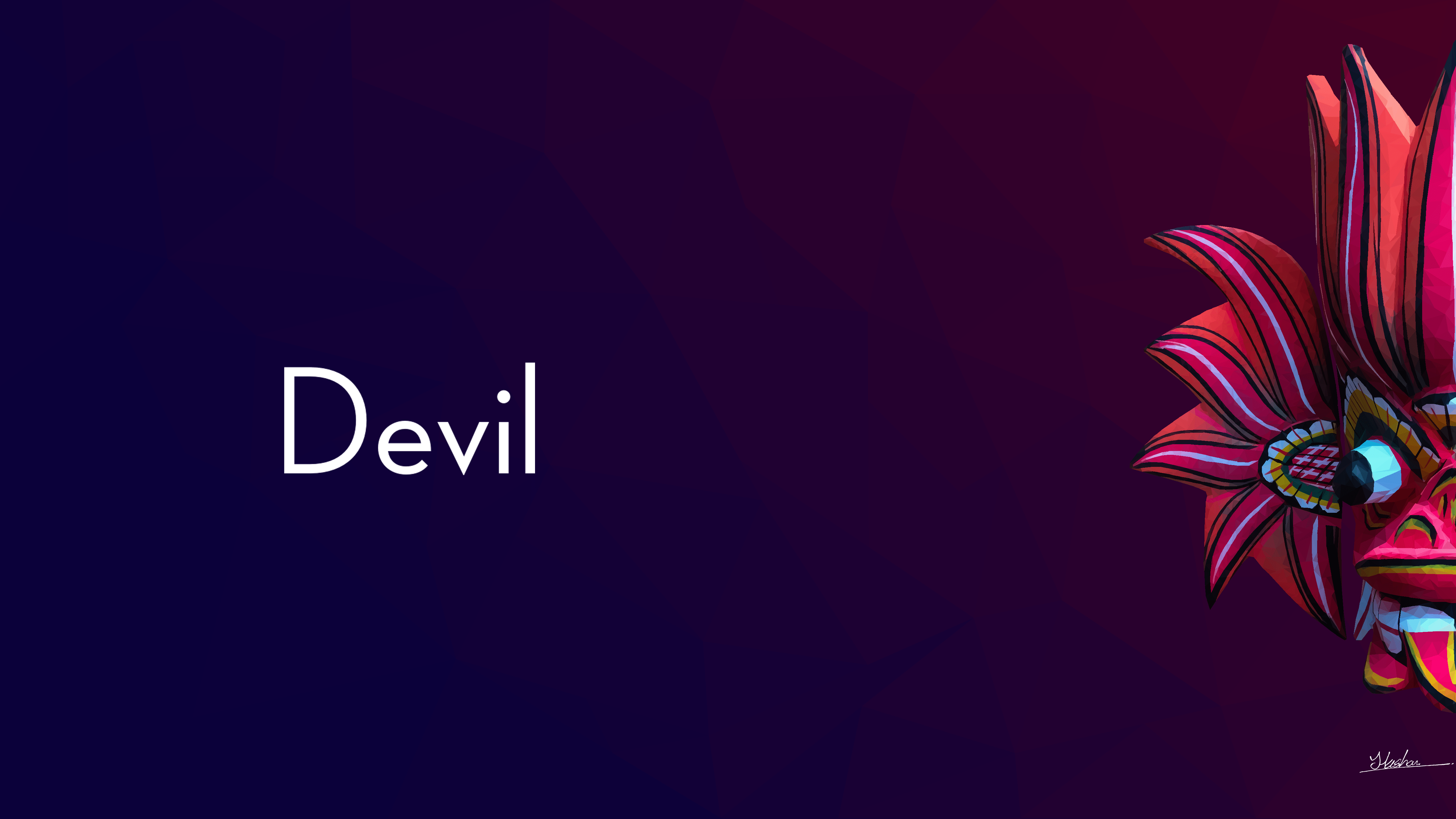 4950x2784 Srilankan Devil Mask 4k Ultra HD Wallpaper. Background Image
