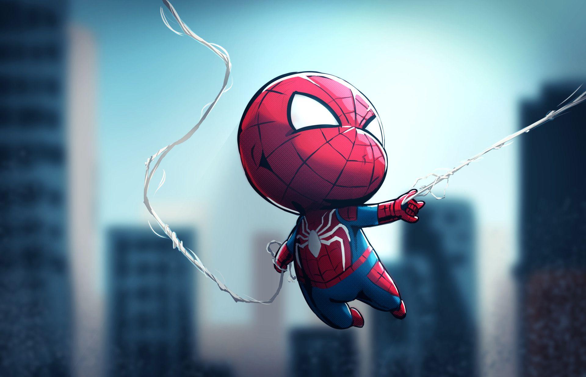1920x1238 Chibi Spiderman, Siêu anh hùng HD, Hình nền 4k, Hình ảnh, Bối cảnh, Hình ảnh và Hình ảnh