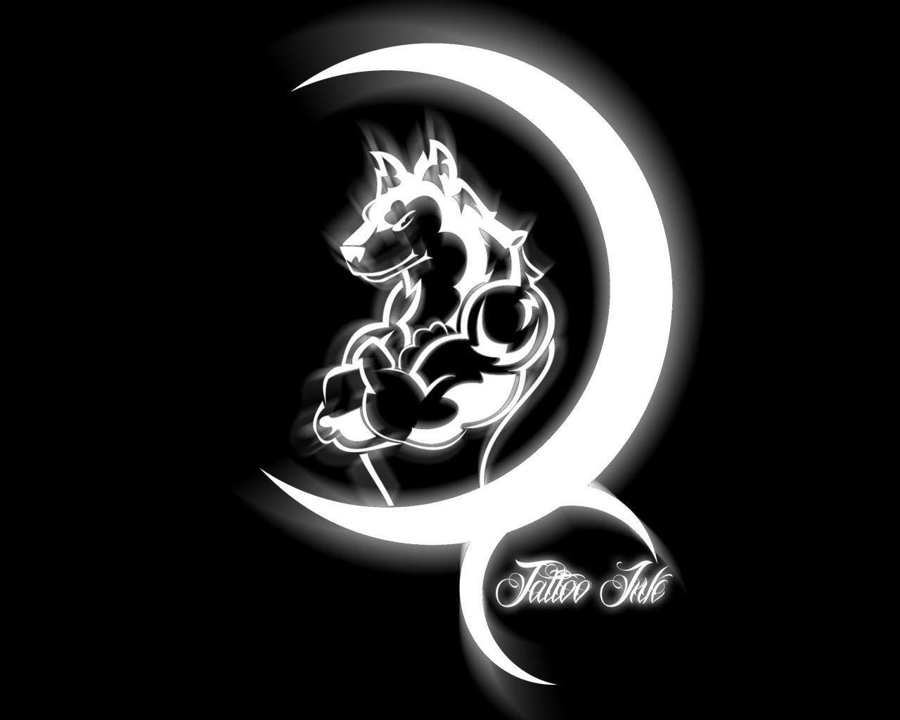 1280x1024 Wolf Tribal