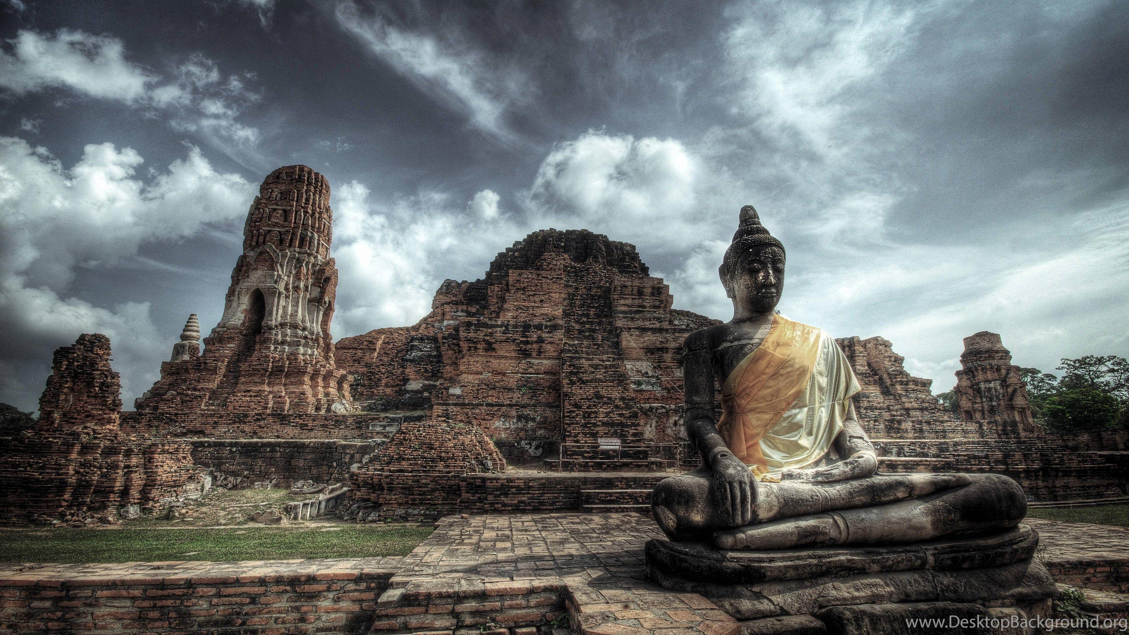 3840x2160 Buddhist Temple Wallpaper HD For Desktop Desktop Background