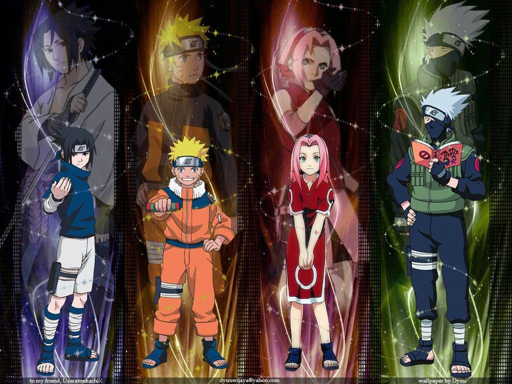 1024x768 Team Seven Naruto