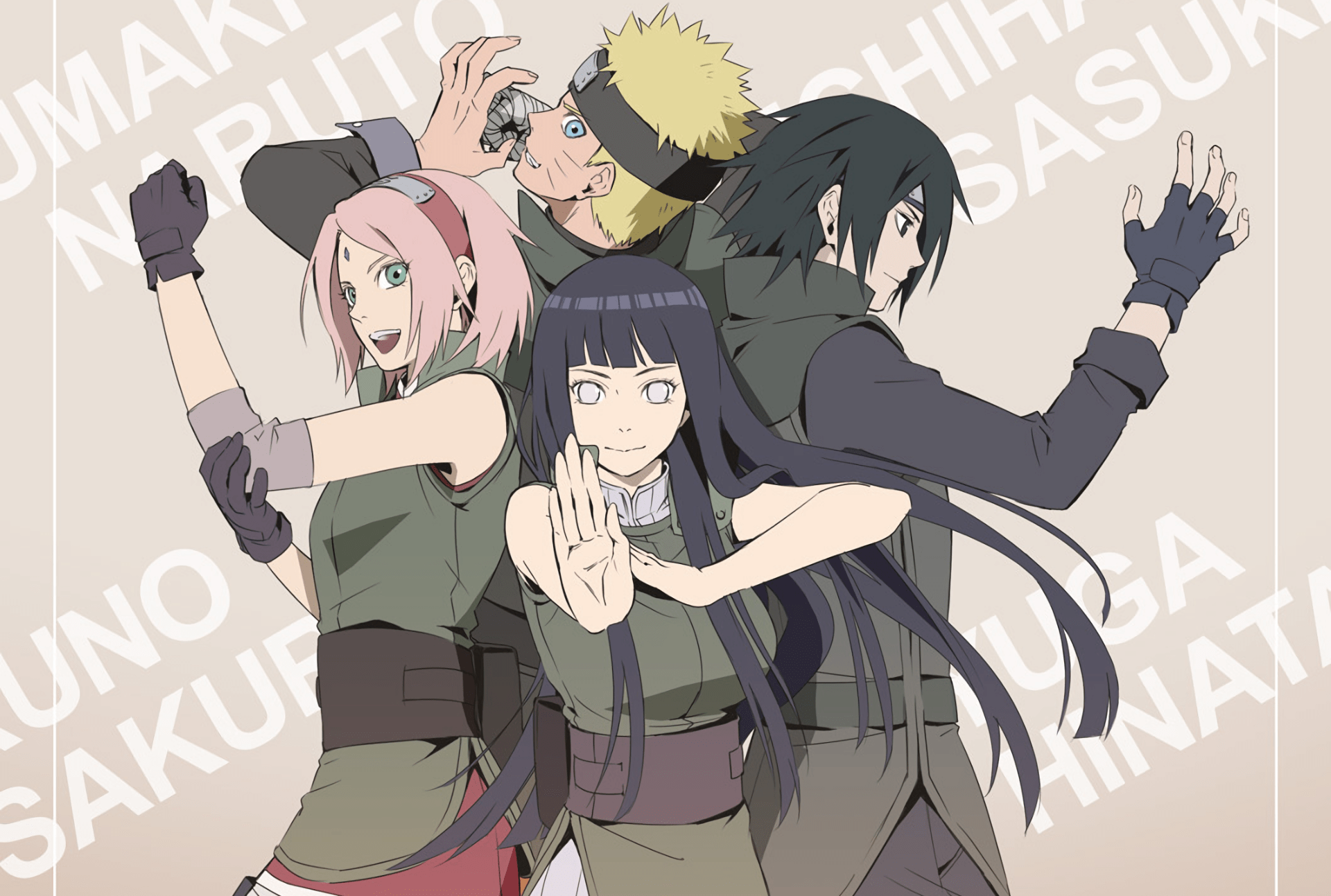 1920x1293 zona naruto: Naruto Team 7