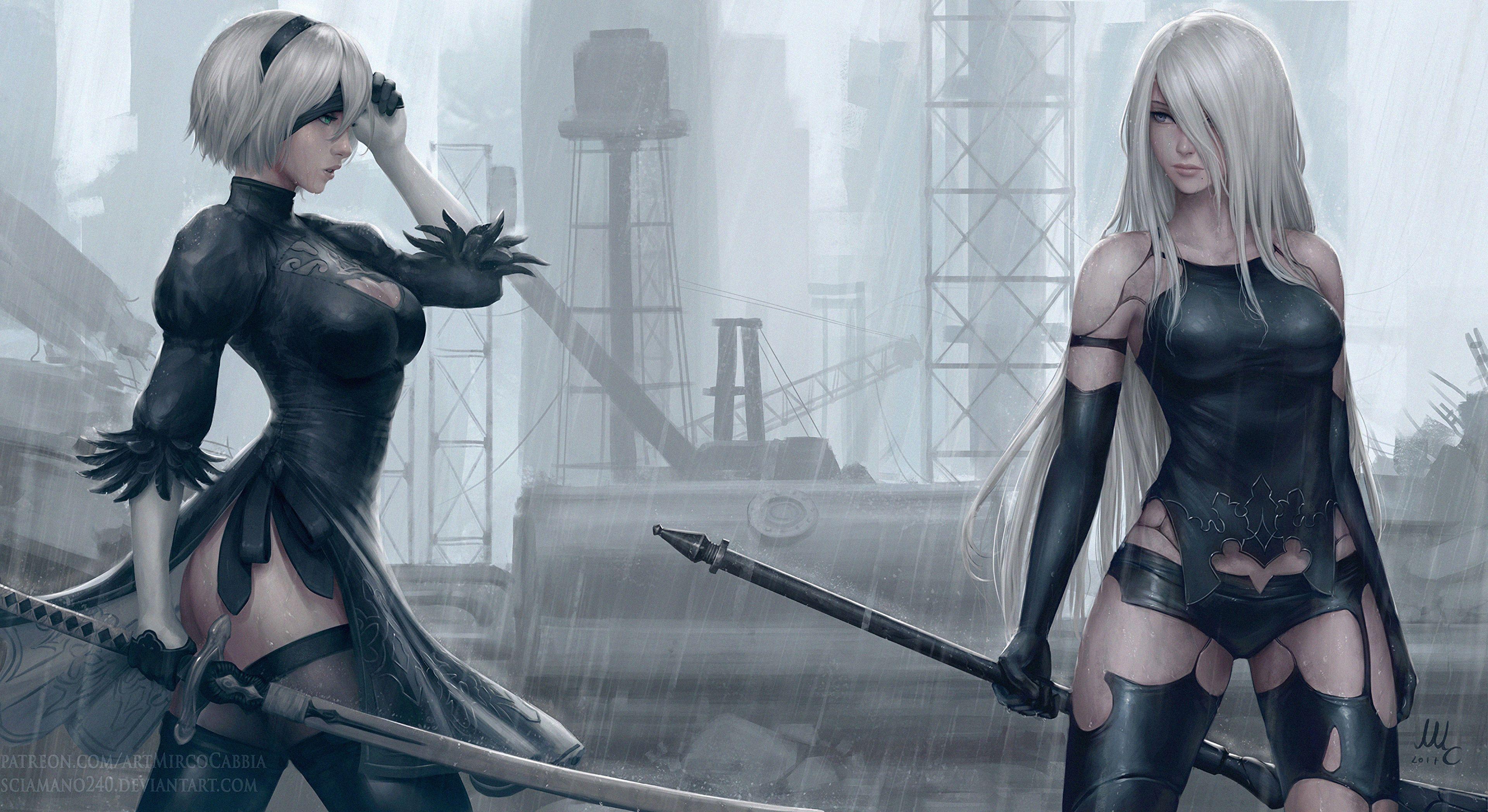 3840x2096 2b And A2 Nier Automata Wallpaper, HD Games Wallpaper, 4k Wallpaper, Image, Background, Photos and Picture