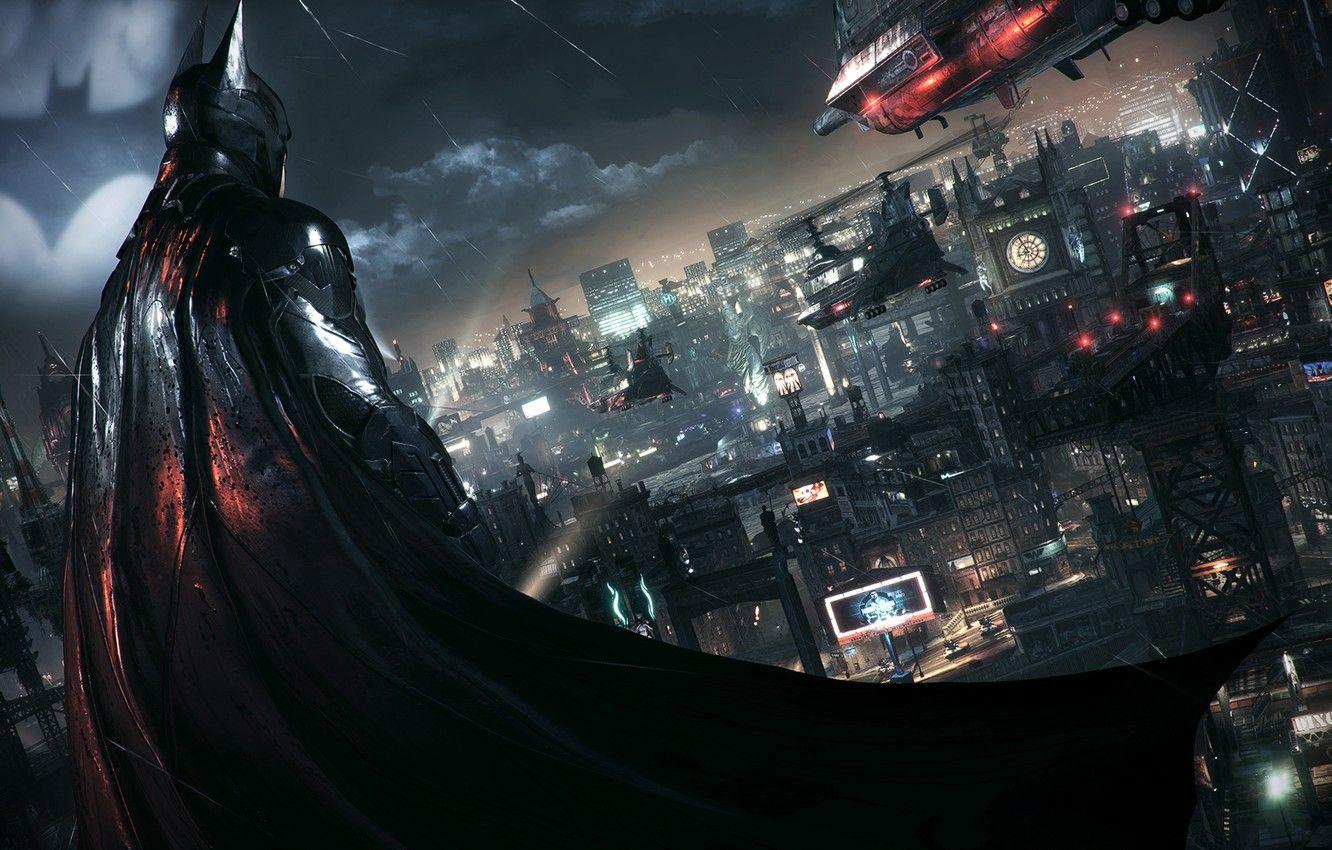 1332x850 Wallpaper City, Batman, Batman, Arkham Knight image for desktop