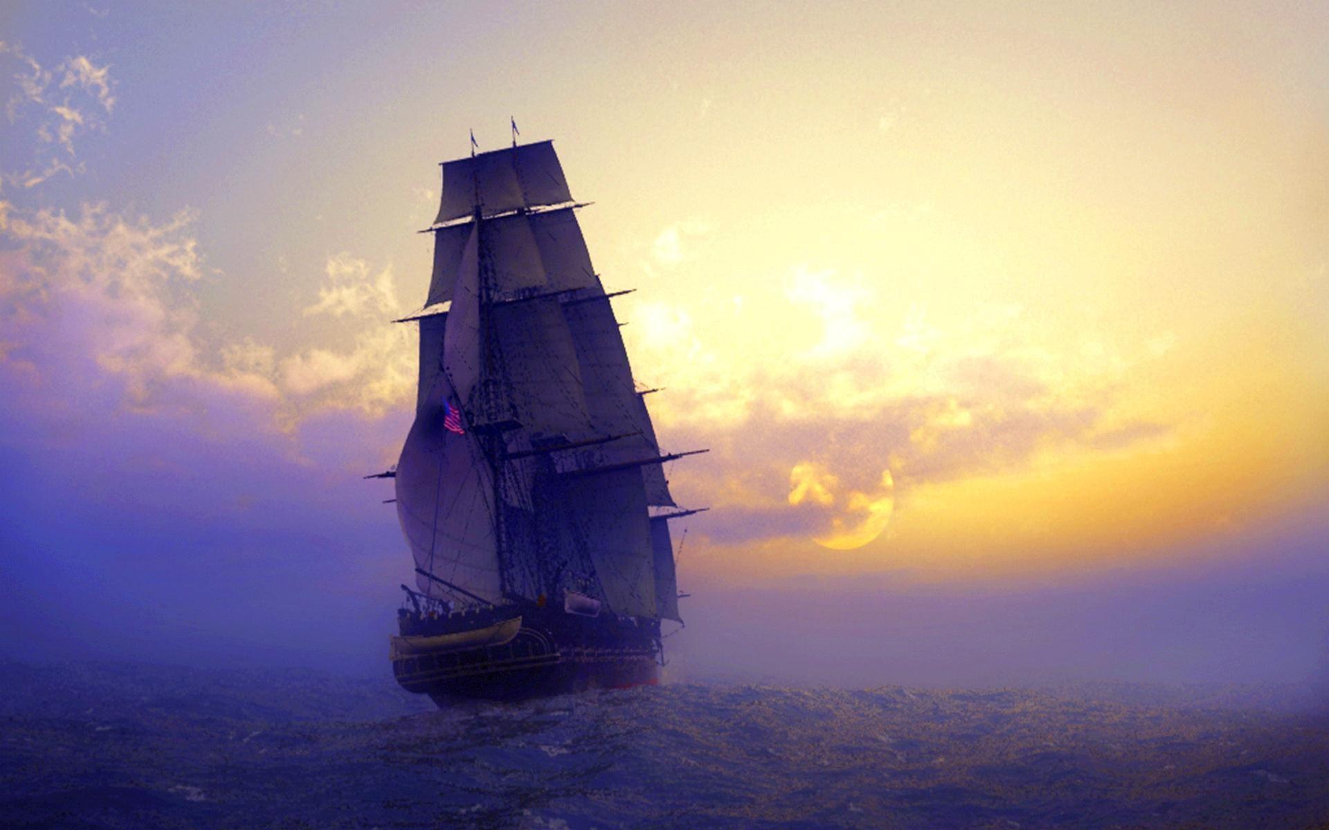 1920x1200 Sailing To The Horizon HD desktop wallpaper : Widescreen : High