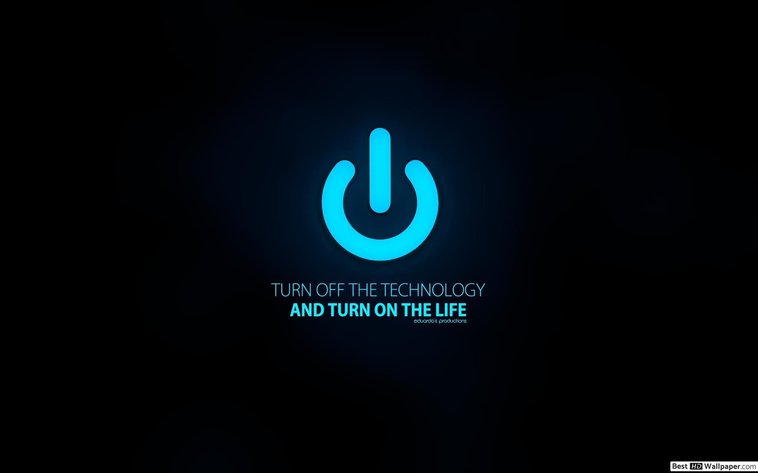 2560x1600 Quote about technology and life HD wallpaper download