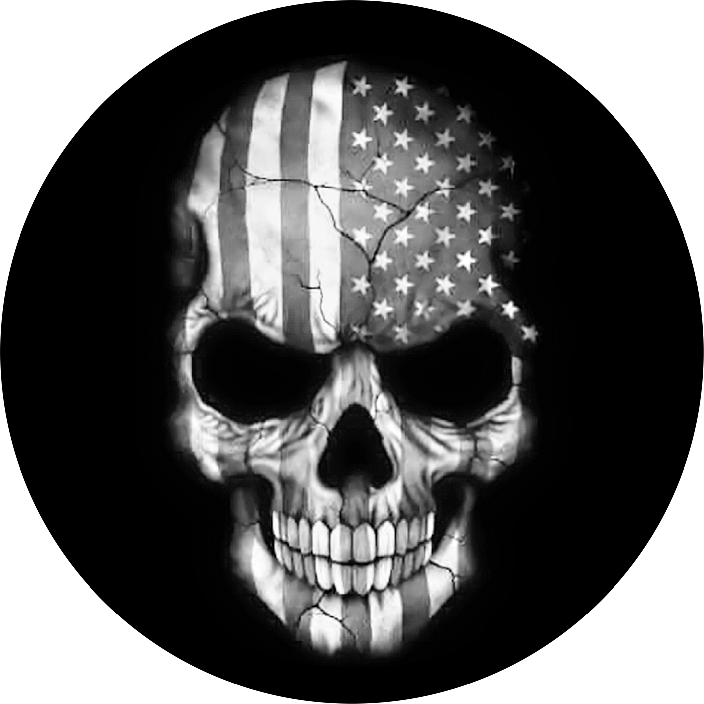1402x1402 American Flag Punisher Skull Wallpaper