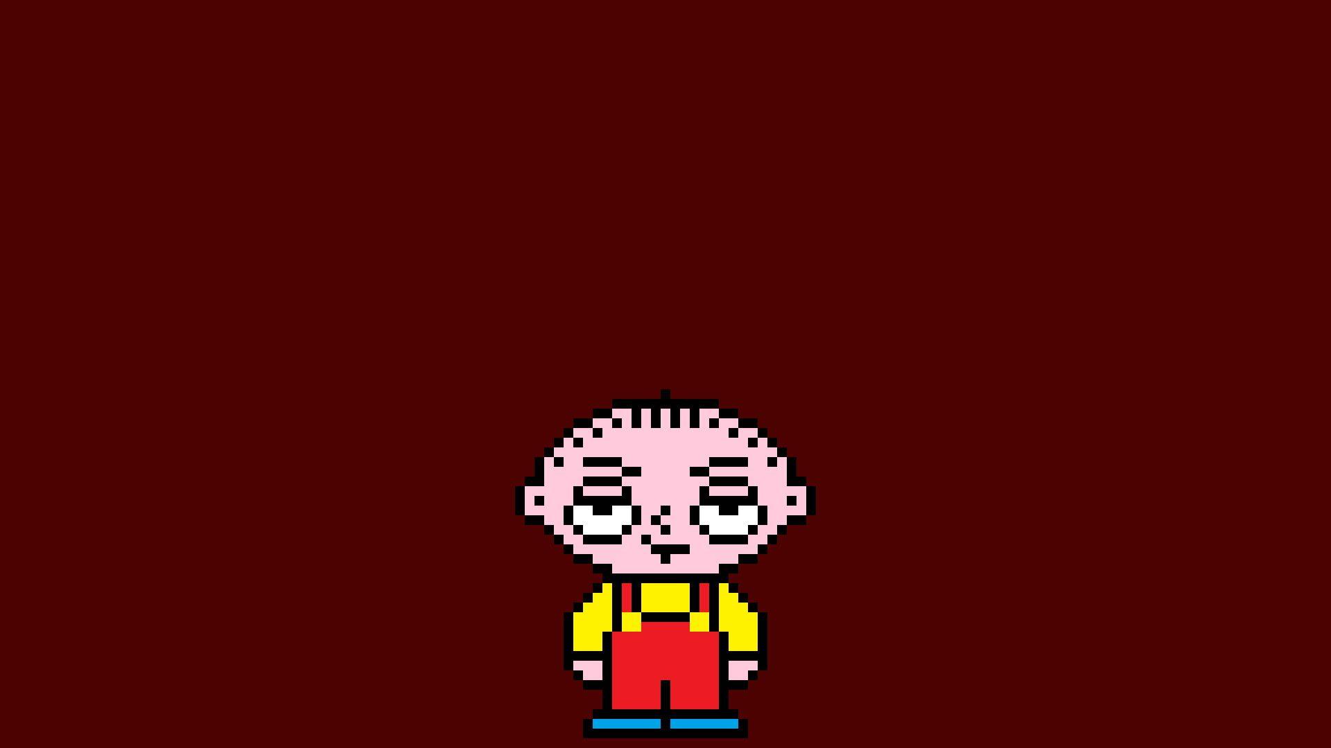 1920x1080 Stewie Griffin, Pixel art, Pixels, The family guy Wallpaper HD / Desktop and Mobile Background