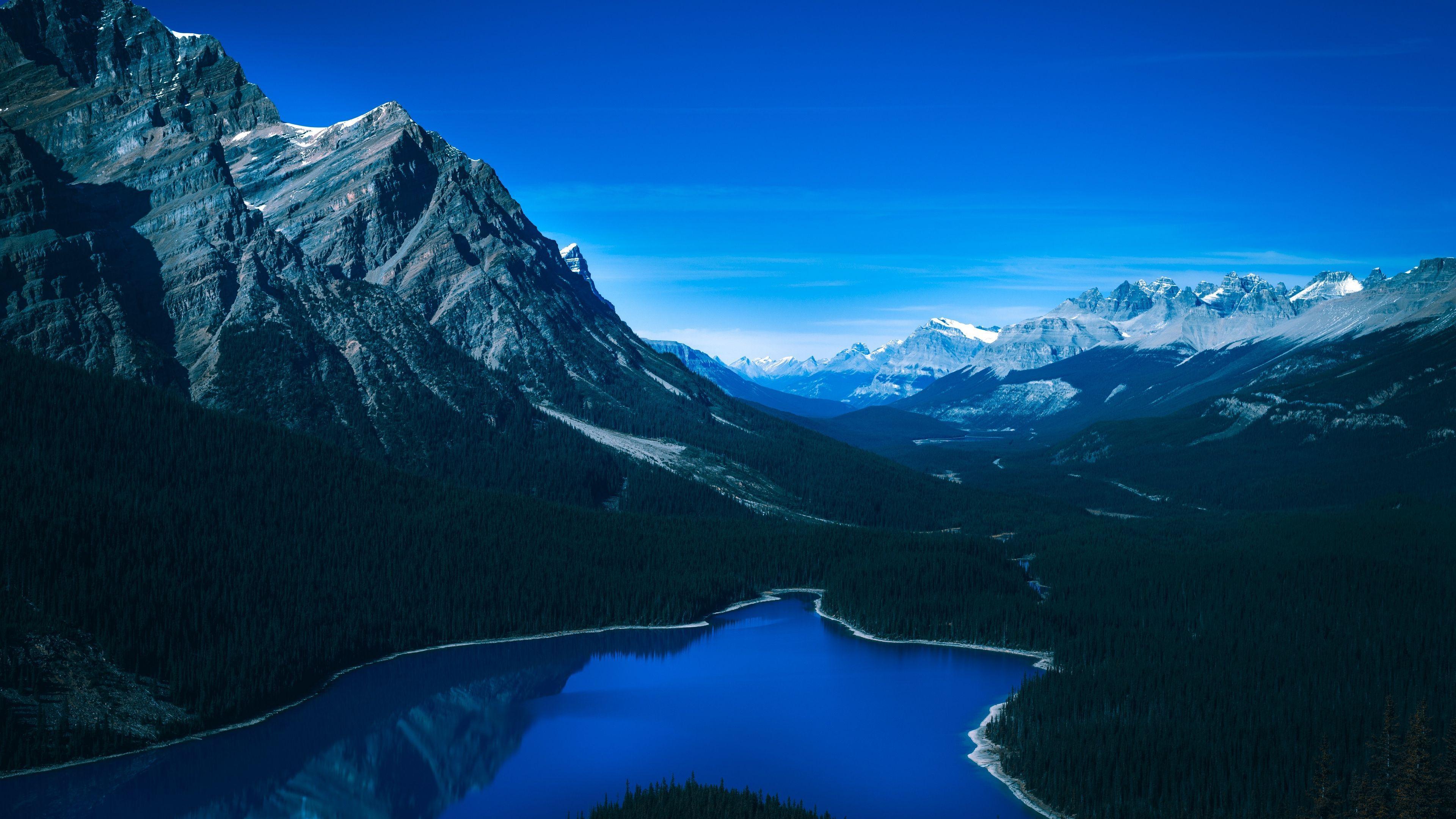 3840x2160 mountains, peyto lake, canada 4k peyto lake, Mountains, Canada