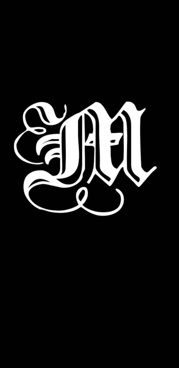623x1280 old english m wallpaper